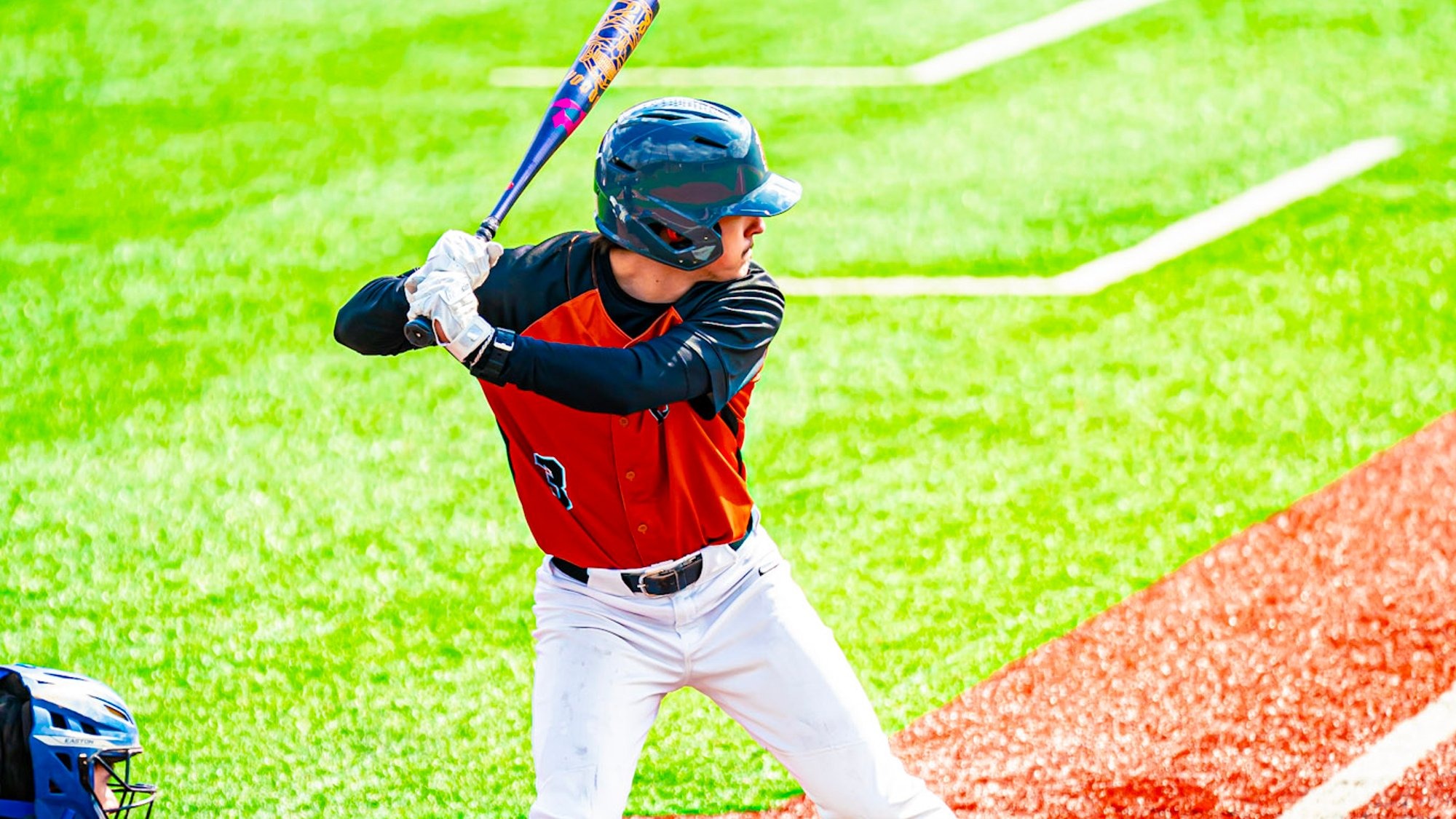 Mason Leonard batting
