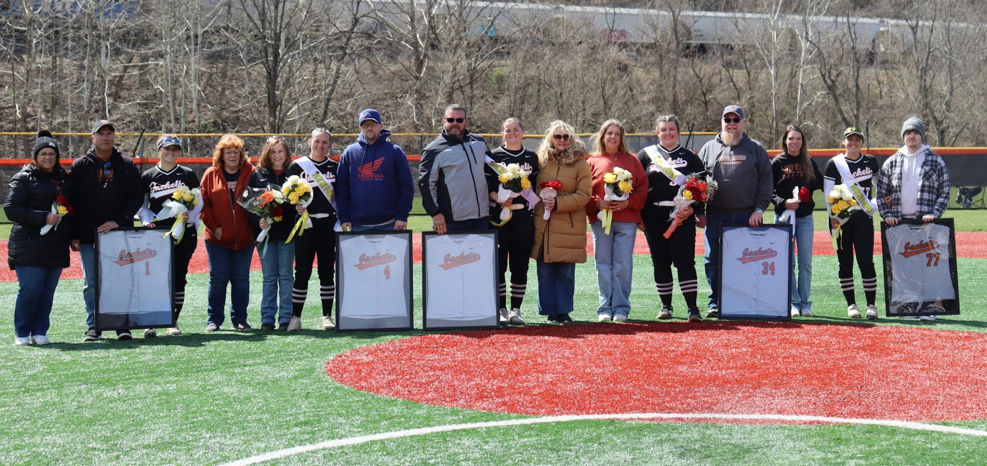 2026 Senior Softball Players and Escorts