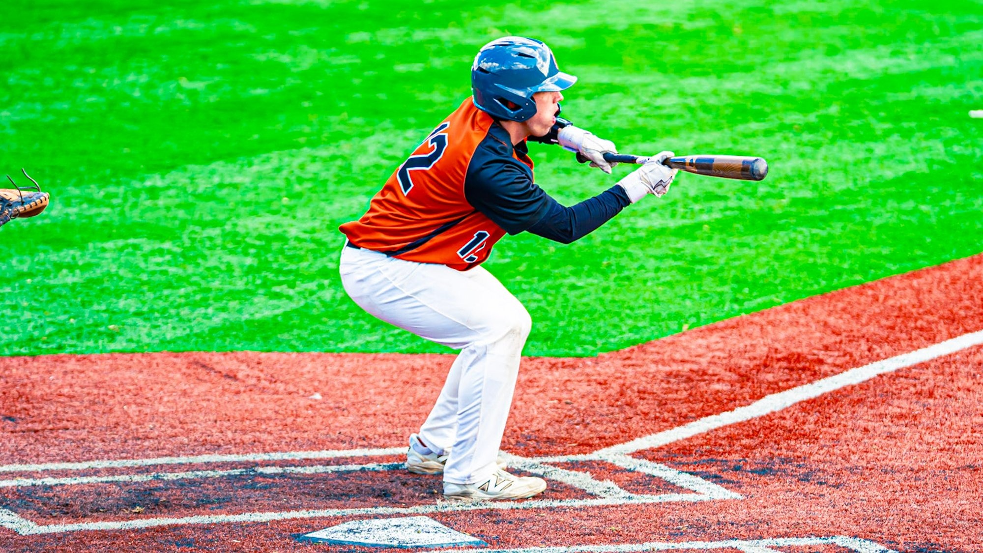 Kaden Flambard squaring to bunt