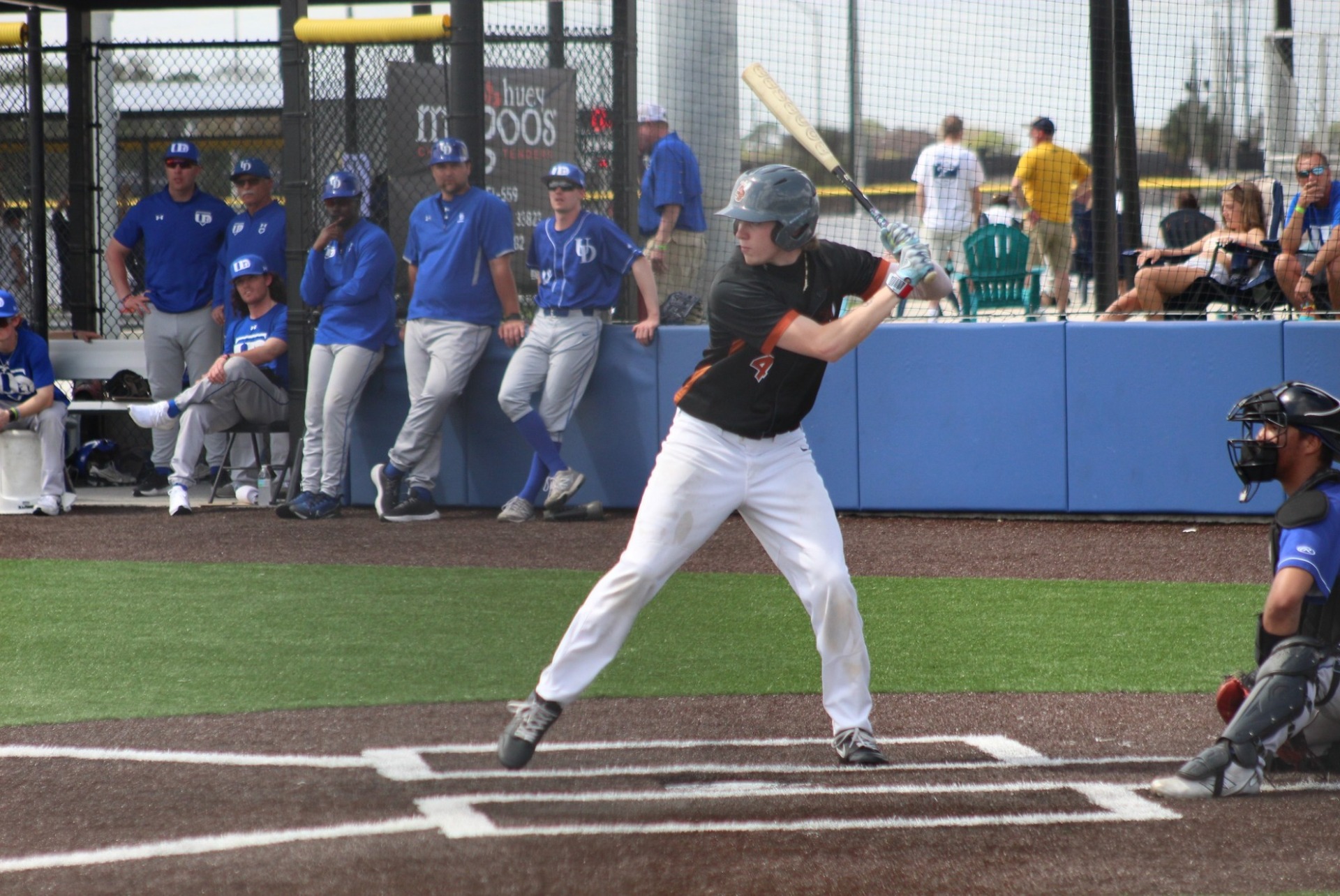 Brody McMillan at the plate