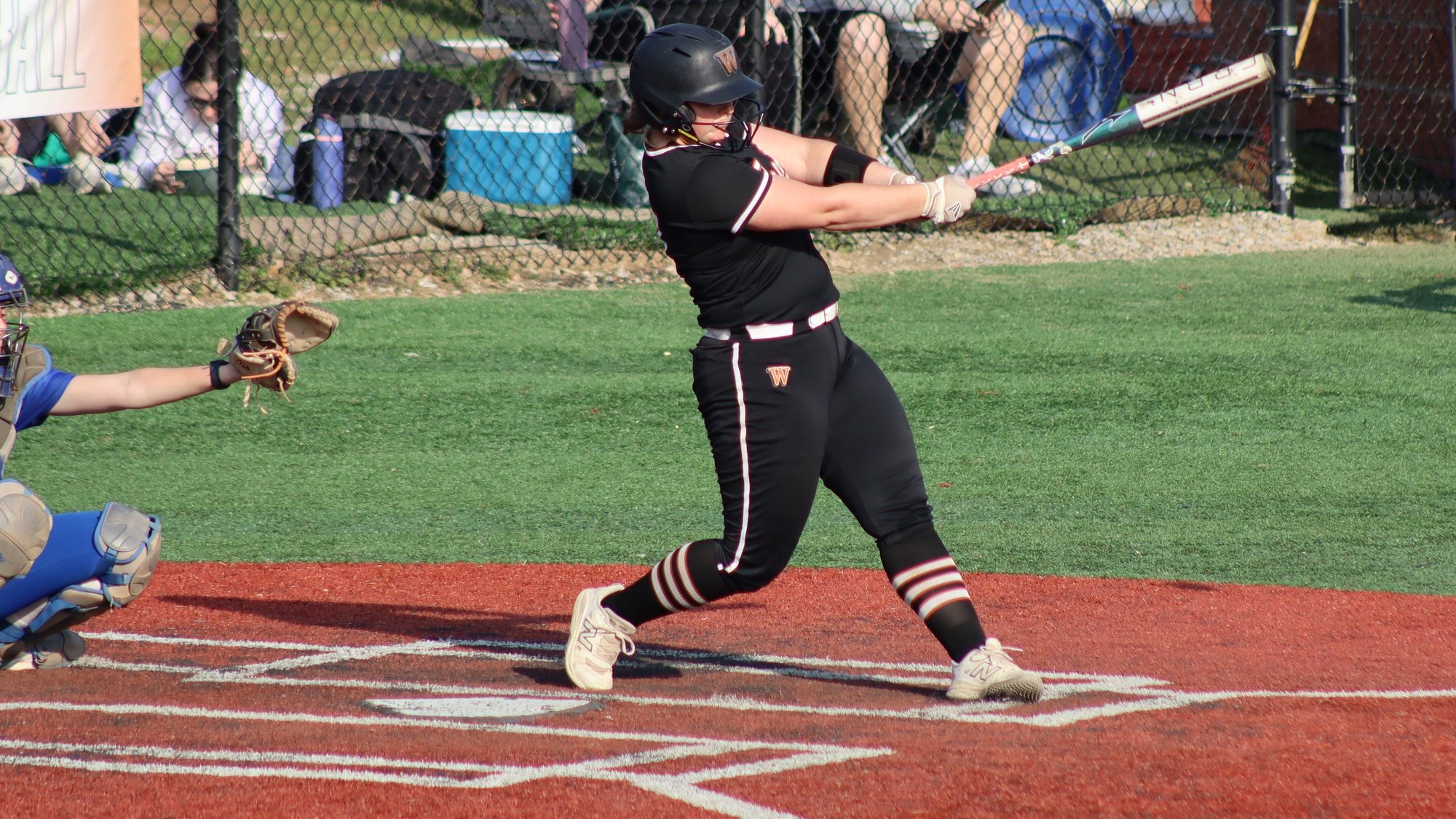 Braylee Corbin connects on a pitch