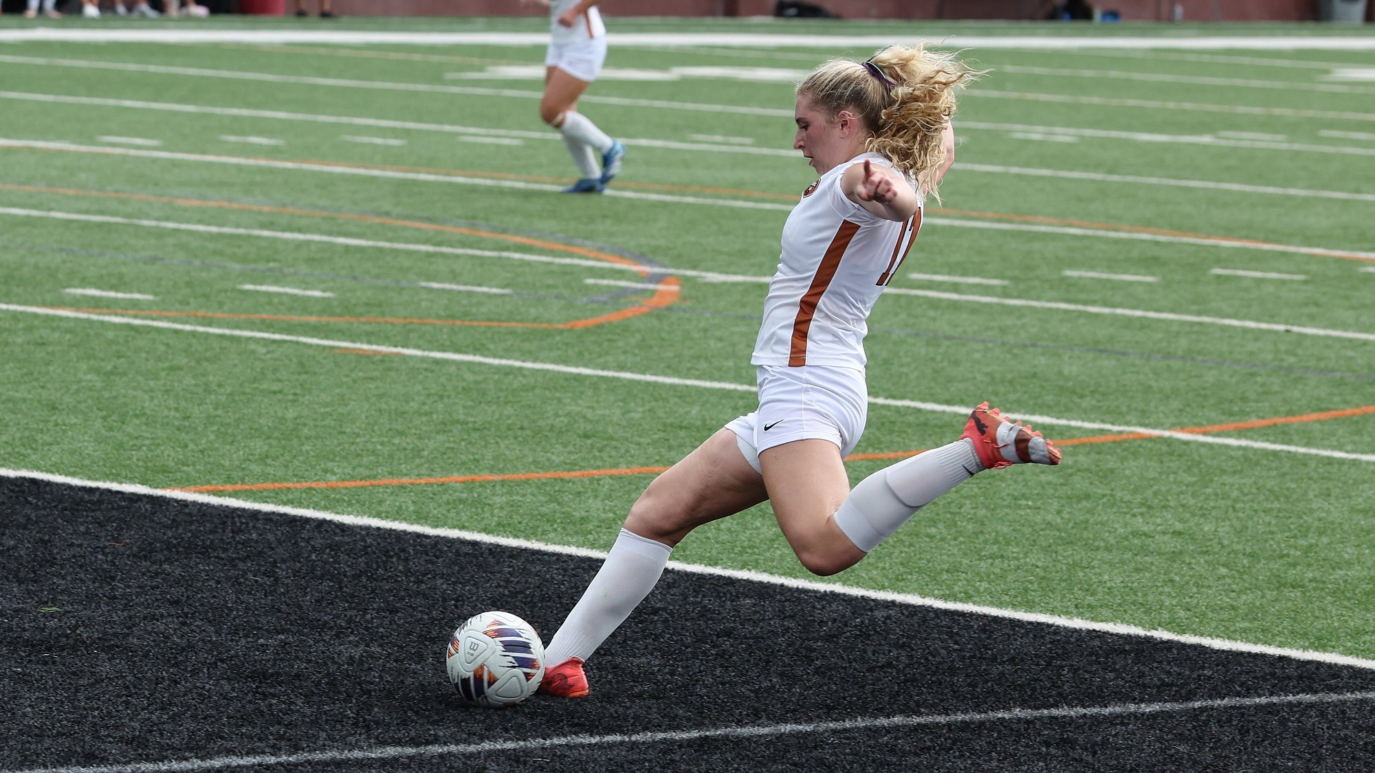 Waynesburg's Ryan White releases a shot 