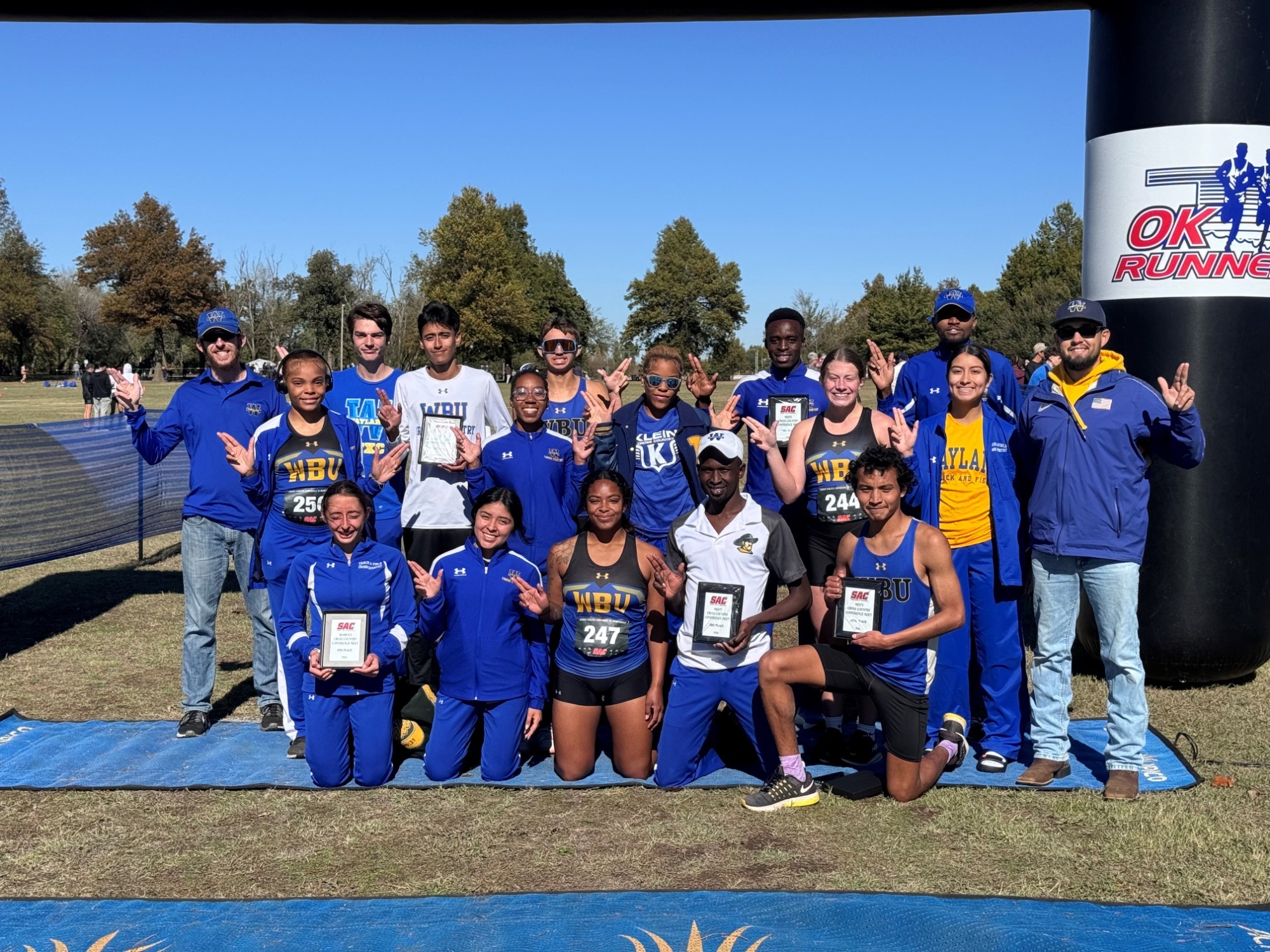 Cross Country Team at SAC Championship 2024