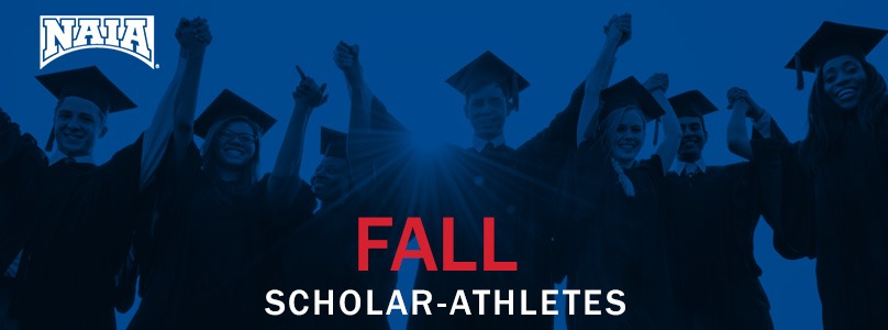 2025 NAIA Fall Scholar Athlete Graphic