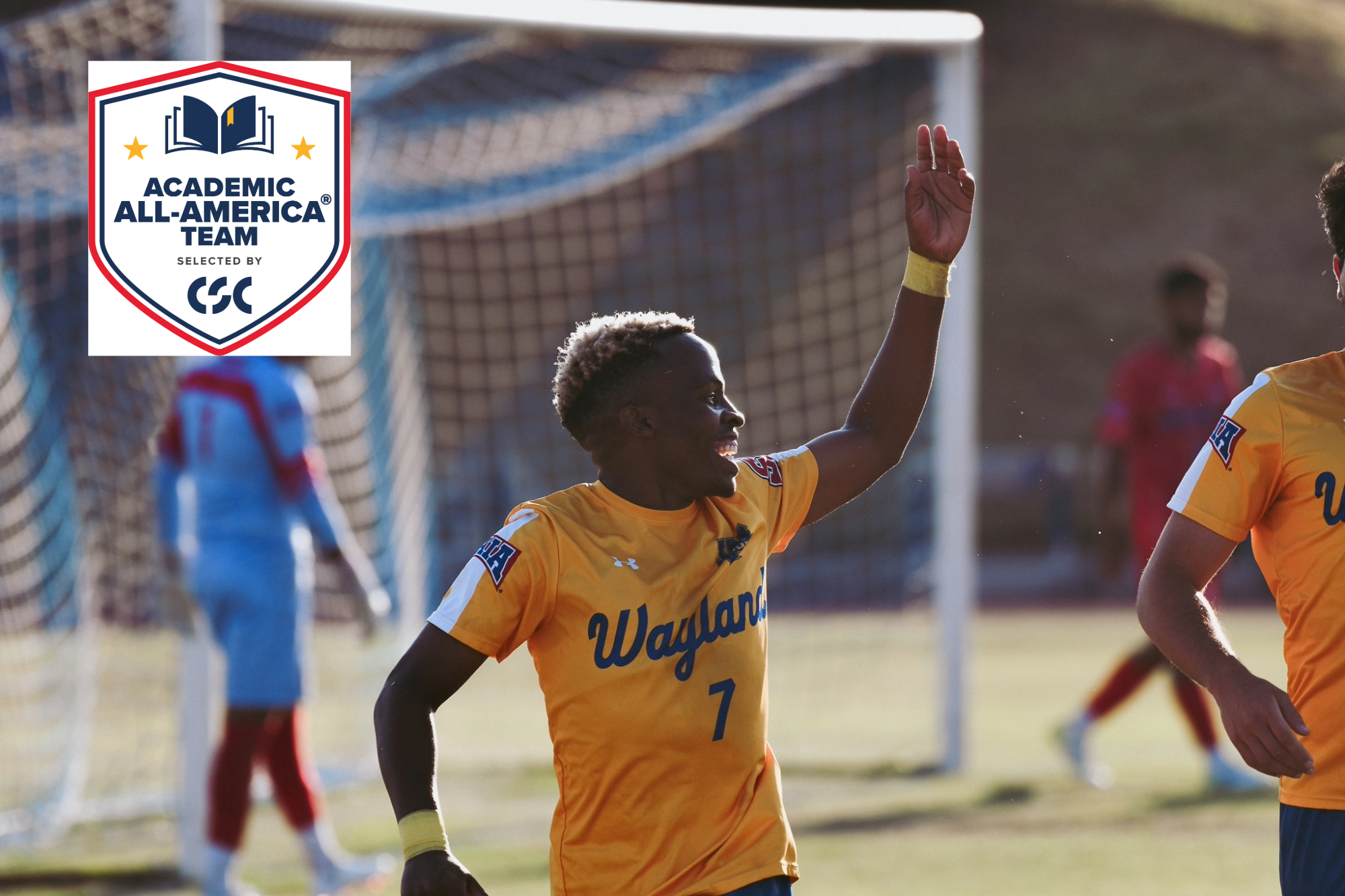 Francis Motsi First Team Academic All-American Graphic