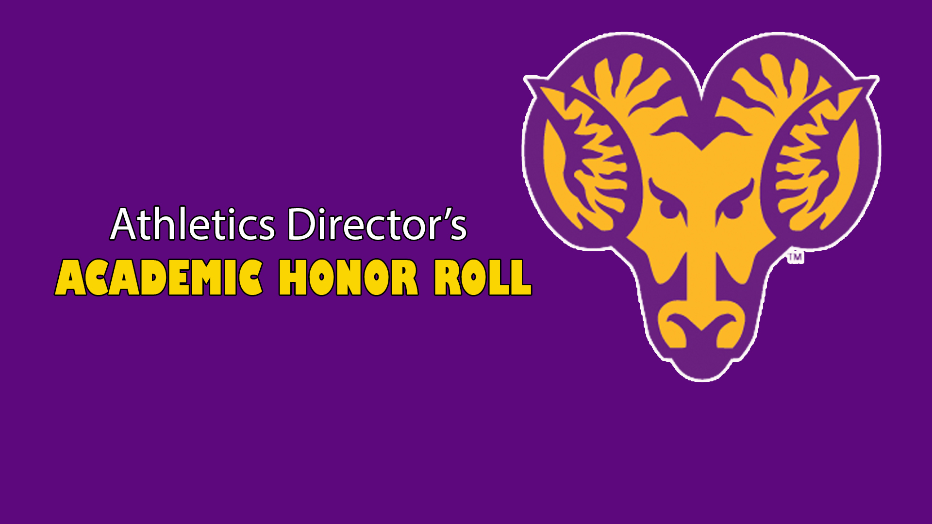 WCU AD Honor Roll graphic