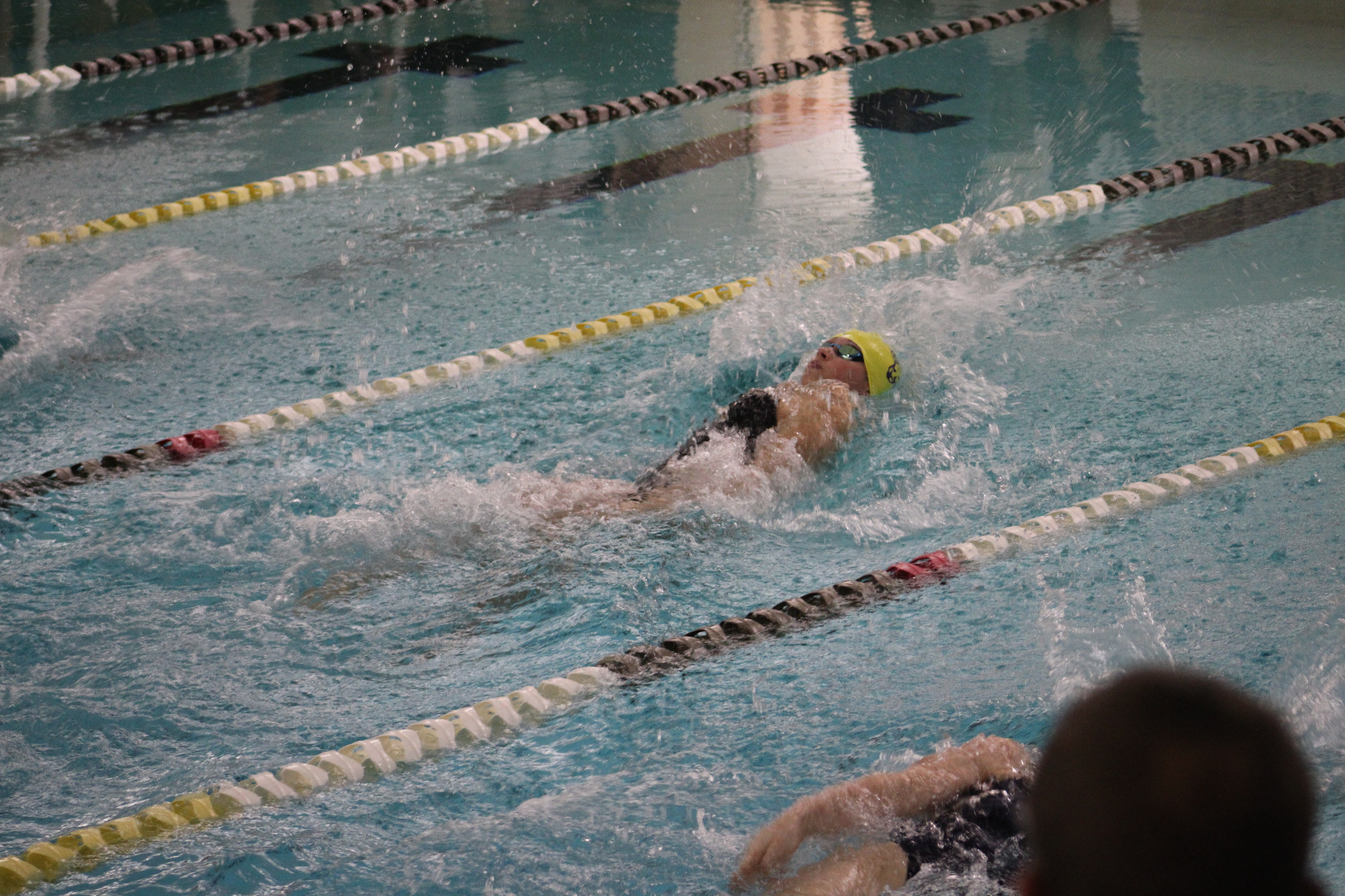 Michalina Jasinska swims the medley relay