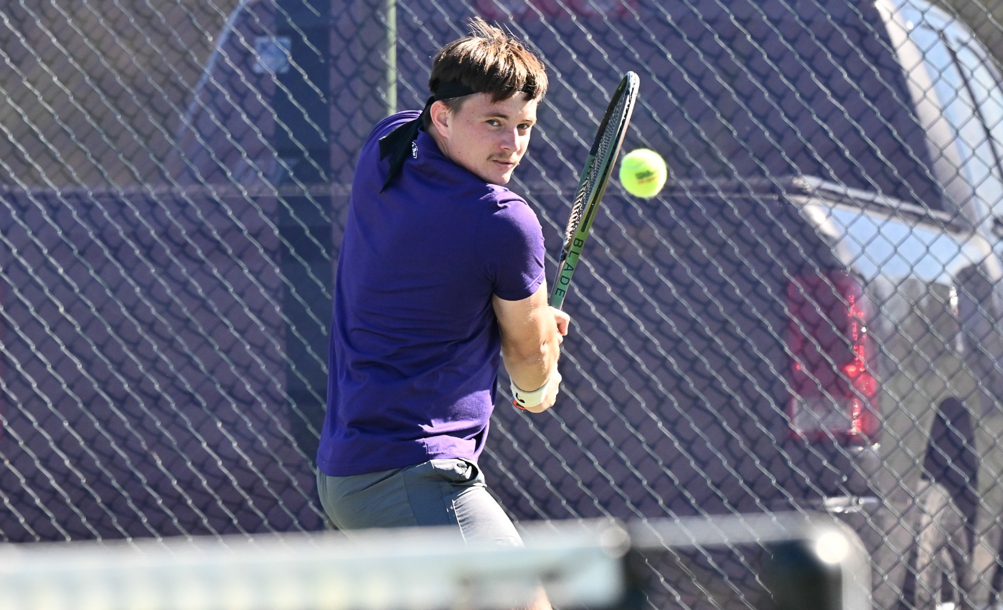 Men's Tennis player in action vs Stac on 10-21-25