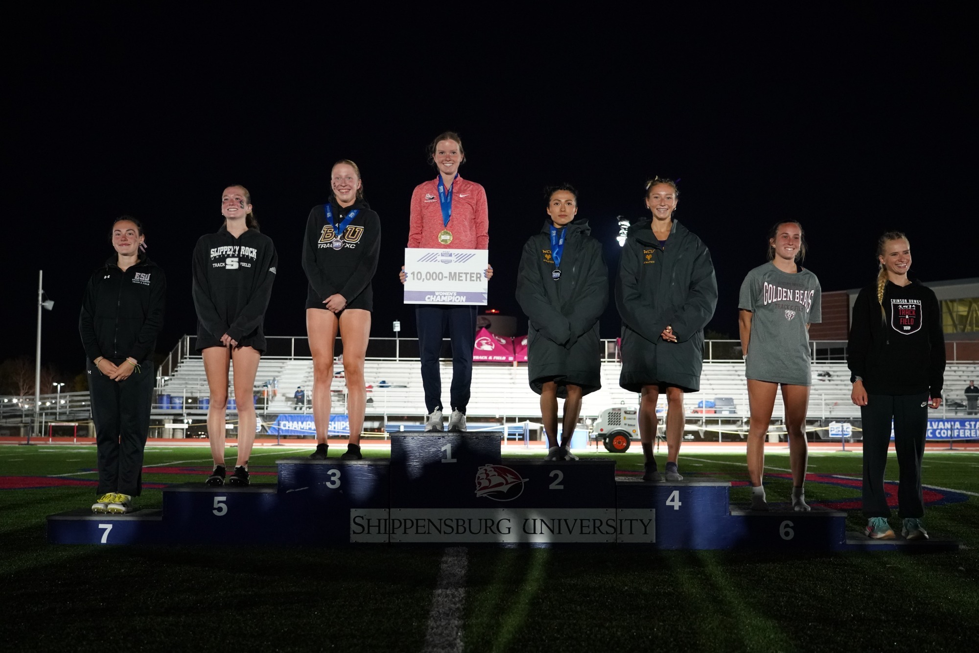 womens 10k podium PSAC OUTDOOR CHAMPIONSHIPS