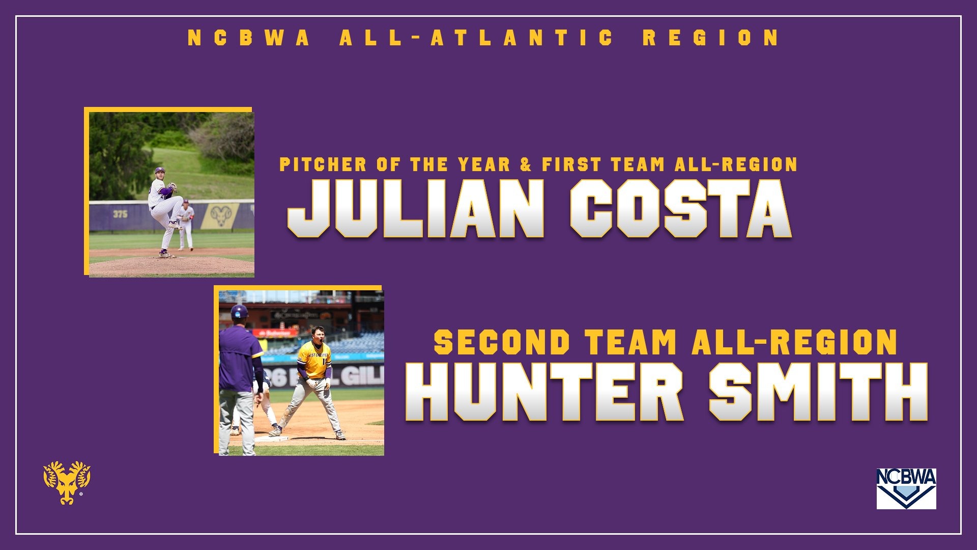 JULIAN COSTA AND HUNTER SMITH NCBWA ALL-REGION COVER