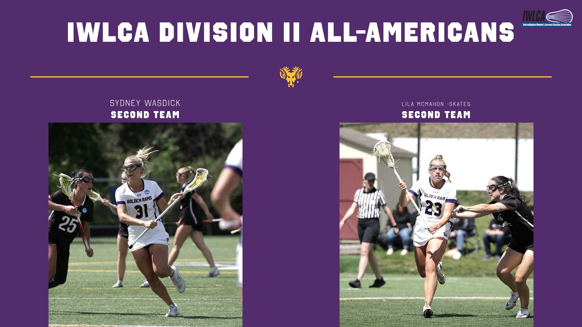 SYDNEY WASDICK AND LILA MCMAHON SKATES RECOGNIZED AS IWLCA SECOND TEAM ALL-AMERICANS