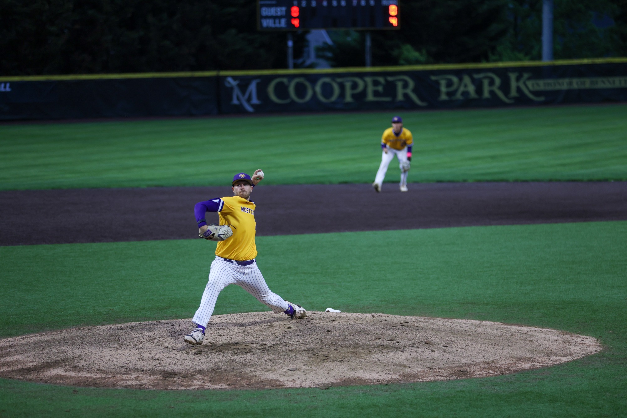 Julian Costa windup vs Millersville in Super Regionals at Millersville on 5-21-26