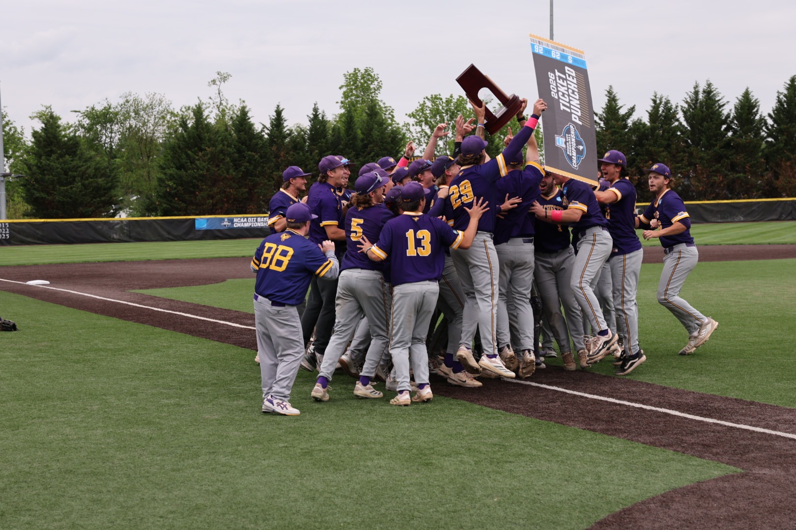 WCU BASEBALL CELEBRATES ITS ATLANTIC REGIONAL CHAMPIONSHIP AT COOPER PARK IN MILLERSVILLE