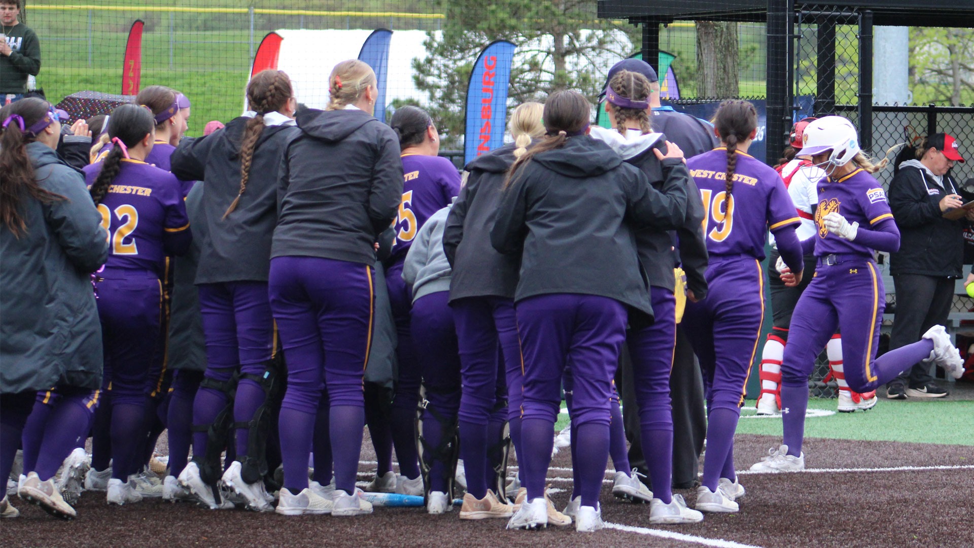 GIANNA LICIARDELLO CROSSES PLATE AFTER GAME-TYING HR WITH TWO OUTS IN SEVENTH IN PSAC TOURNAMENT VS CAL