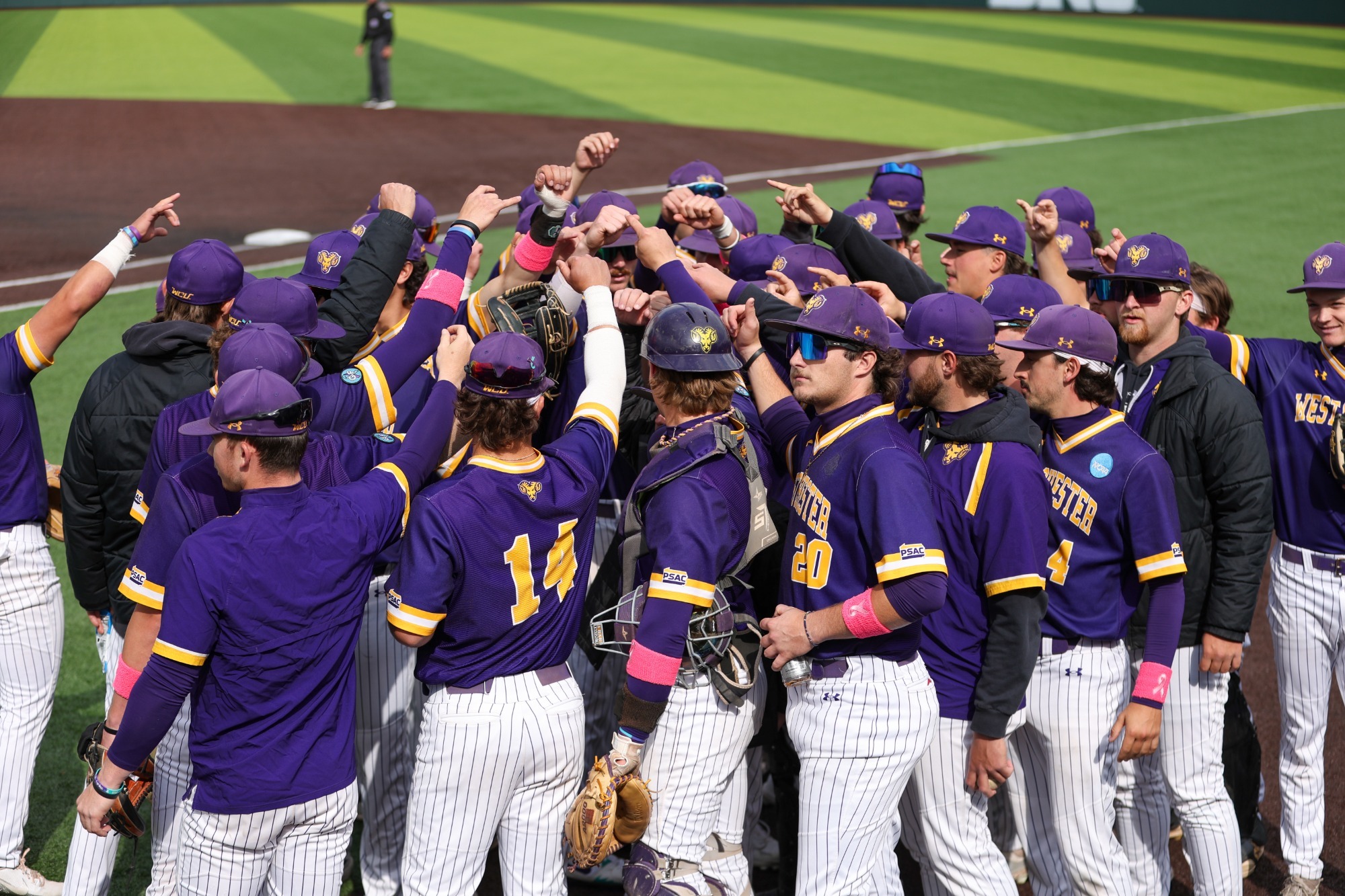 BASEBALL IN PURPLE TOPS/WHITE PANTS TEAM SHOT 5-7-26 VS SHEPHERD