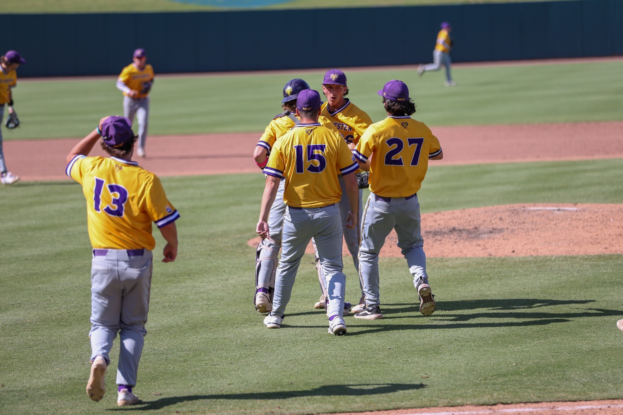 LANDEN ROZICH CELEBRATES THE FINAL OUT VS UT-TYLER AS WCU ADVANCES TO NATIONAL CHAMPIONSHIP SERIES