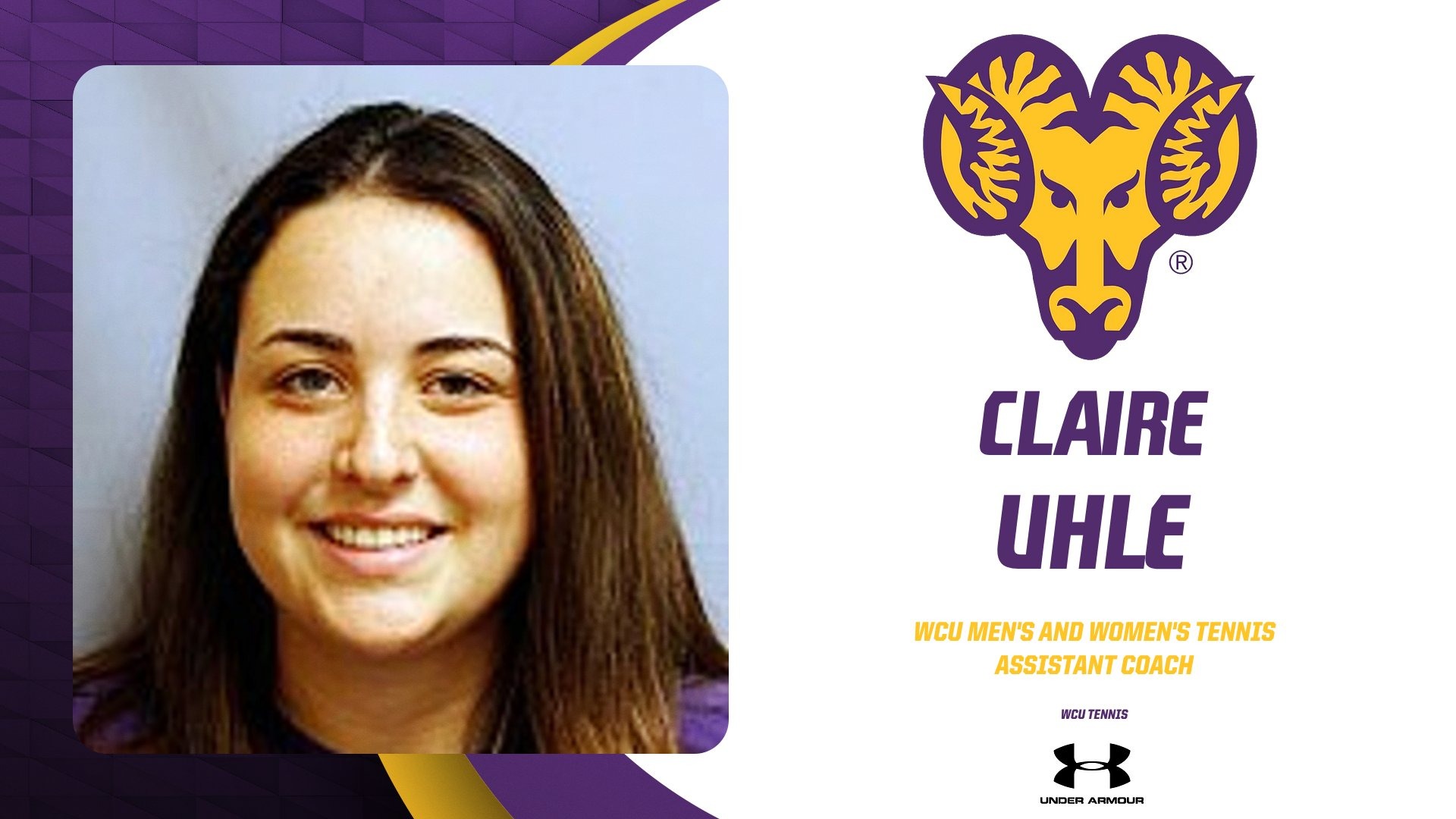 CLAIRE UHLE NAMED ASSISTANT COACH FOR WCU MEN'S AND WOMEN'S TENNIS PROGRAM