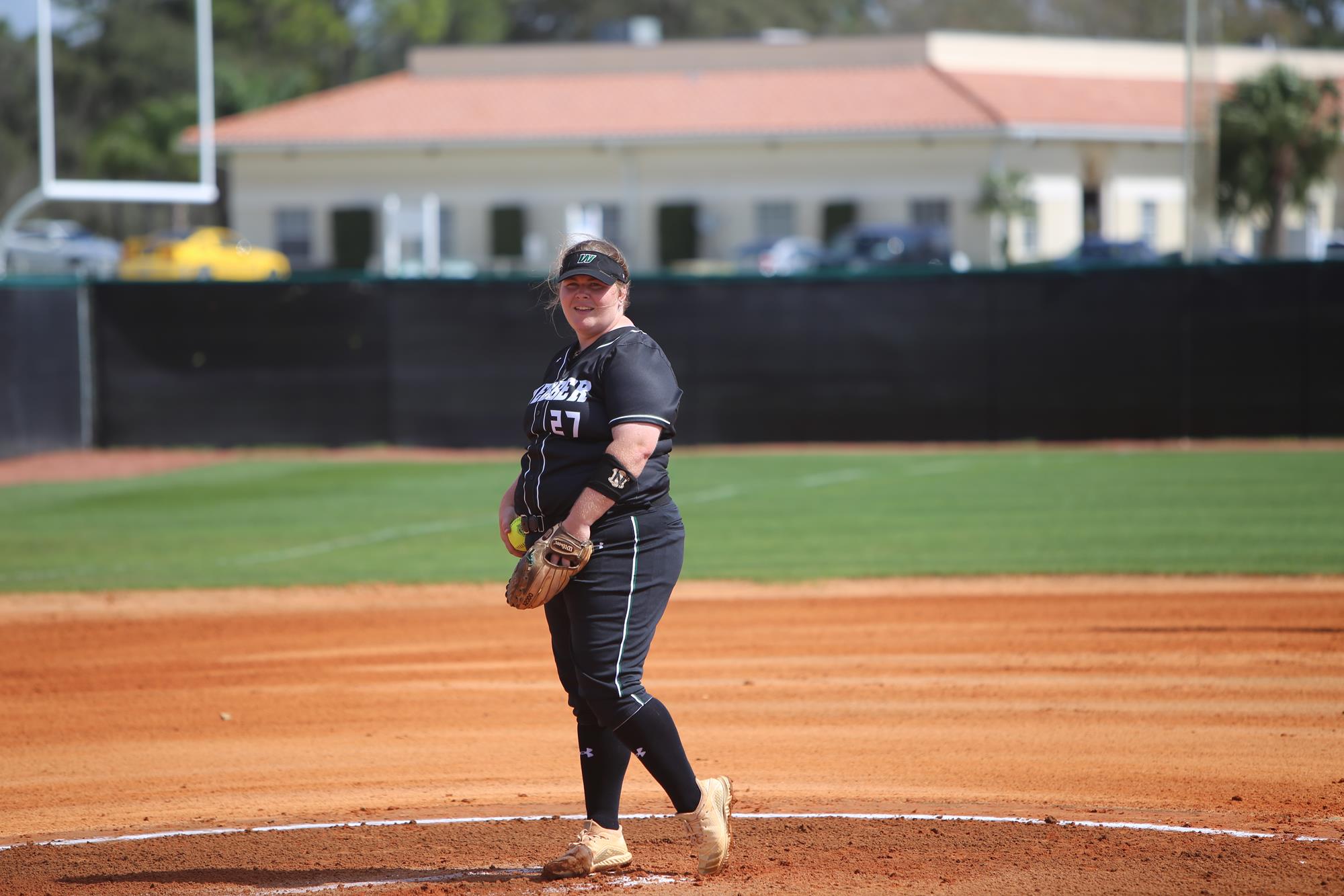 No. 25 Softball sweeps No. 12 William Carey Webber International
