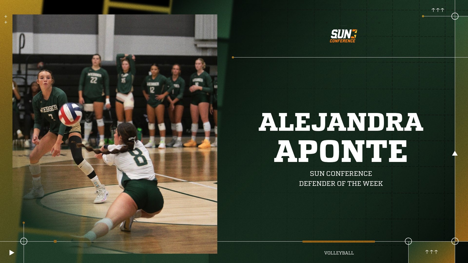 Aponte Named Sun Conference Defender of the Week