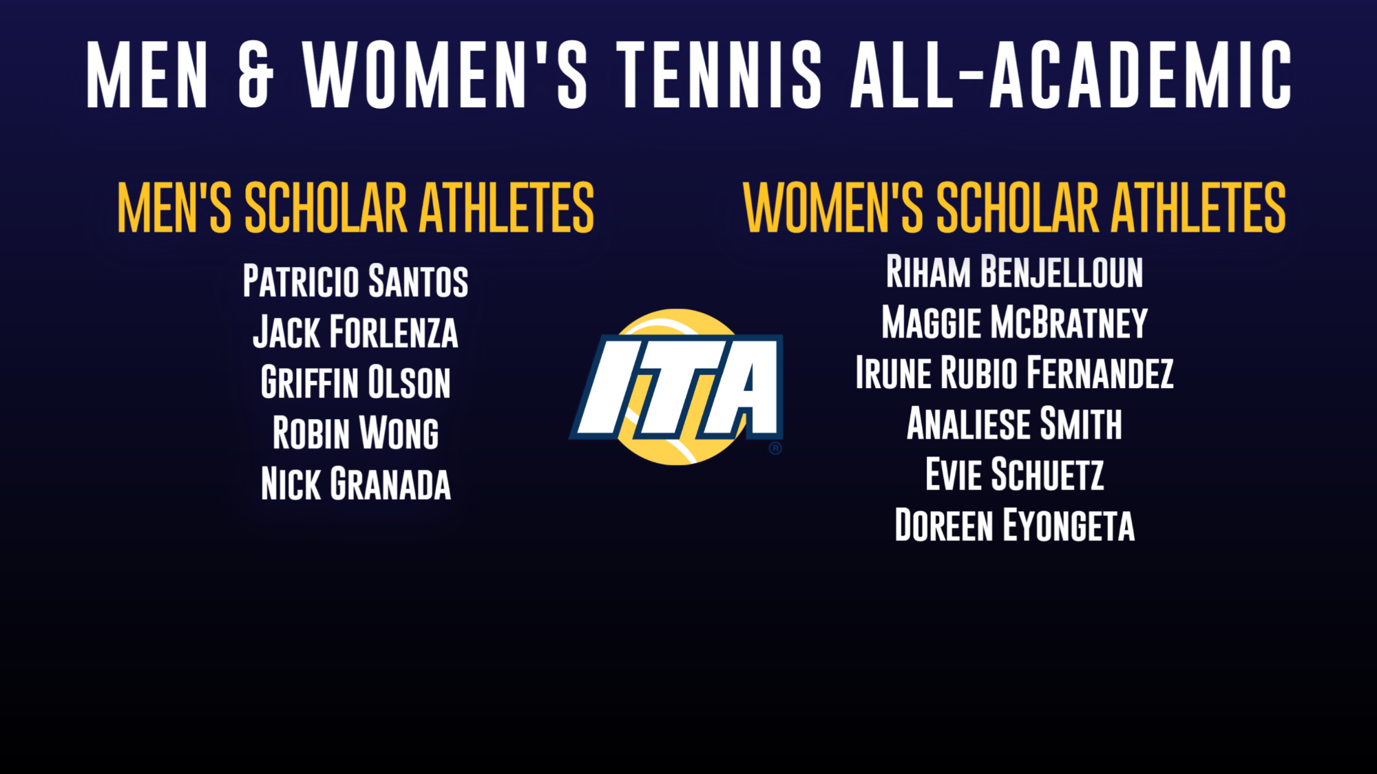 Men & Women's ITA