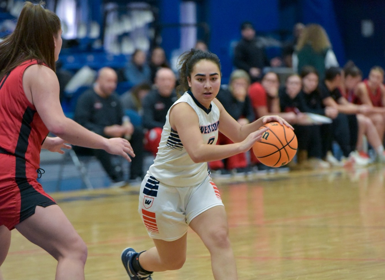 Franks Tallies 15 Points as Women's Basketball Falls at VTSU Castleton