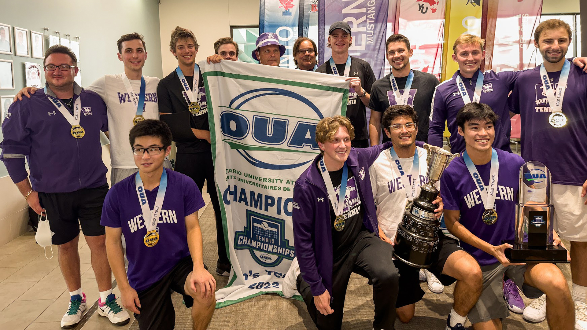 2022 OUA Championship Banner Photo - Men's Tennis