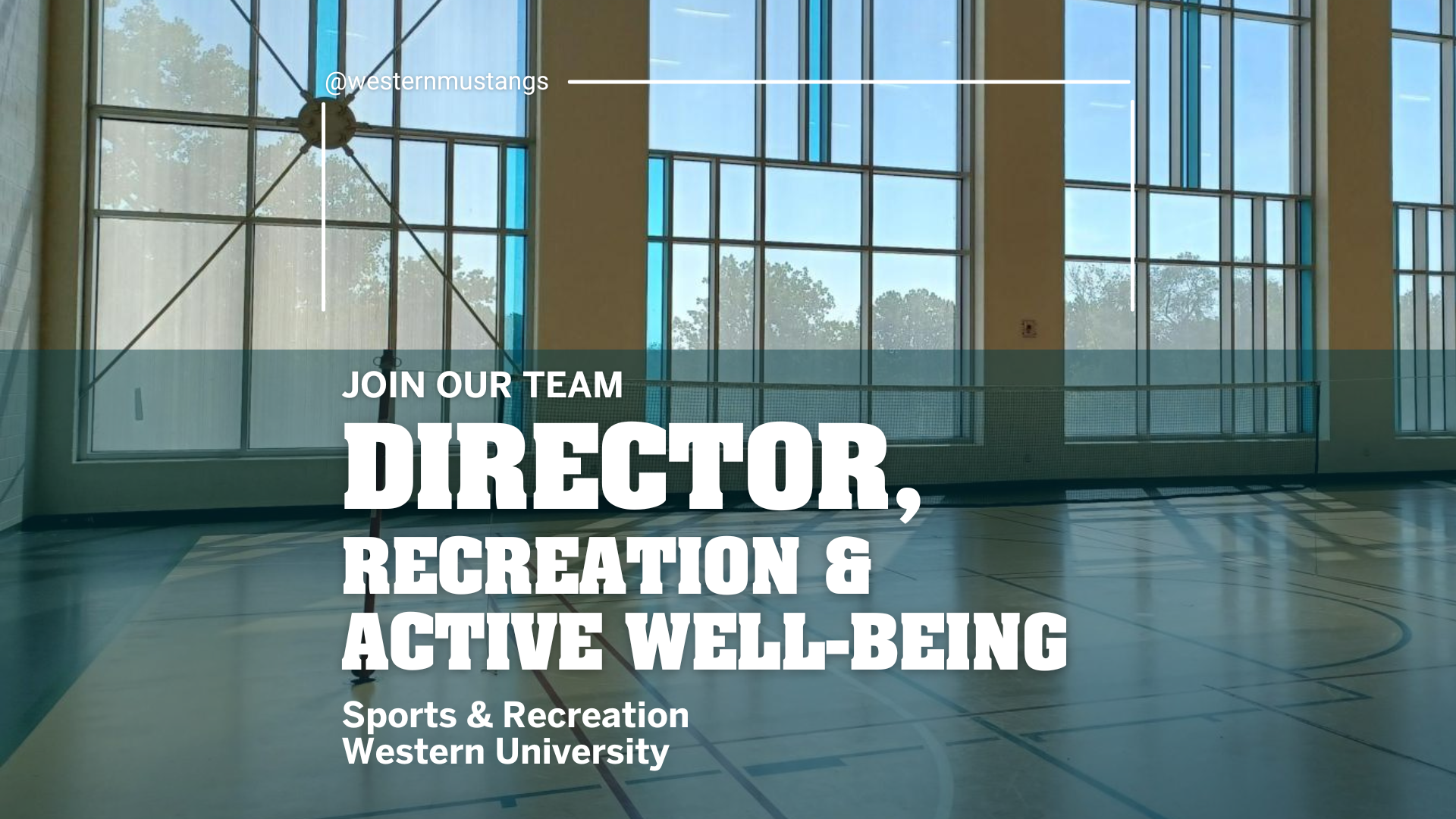 Join our Team: Director, Recreation & Active Well-Being, Sports & Recreation