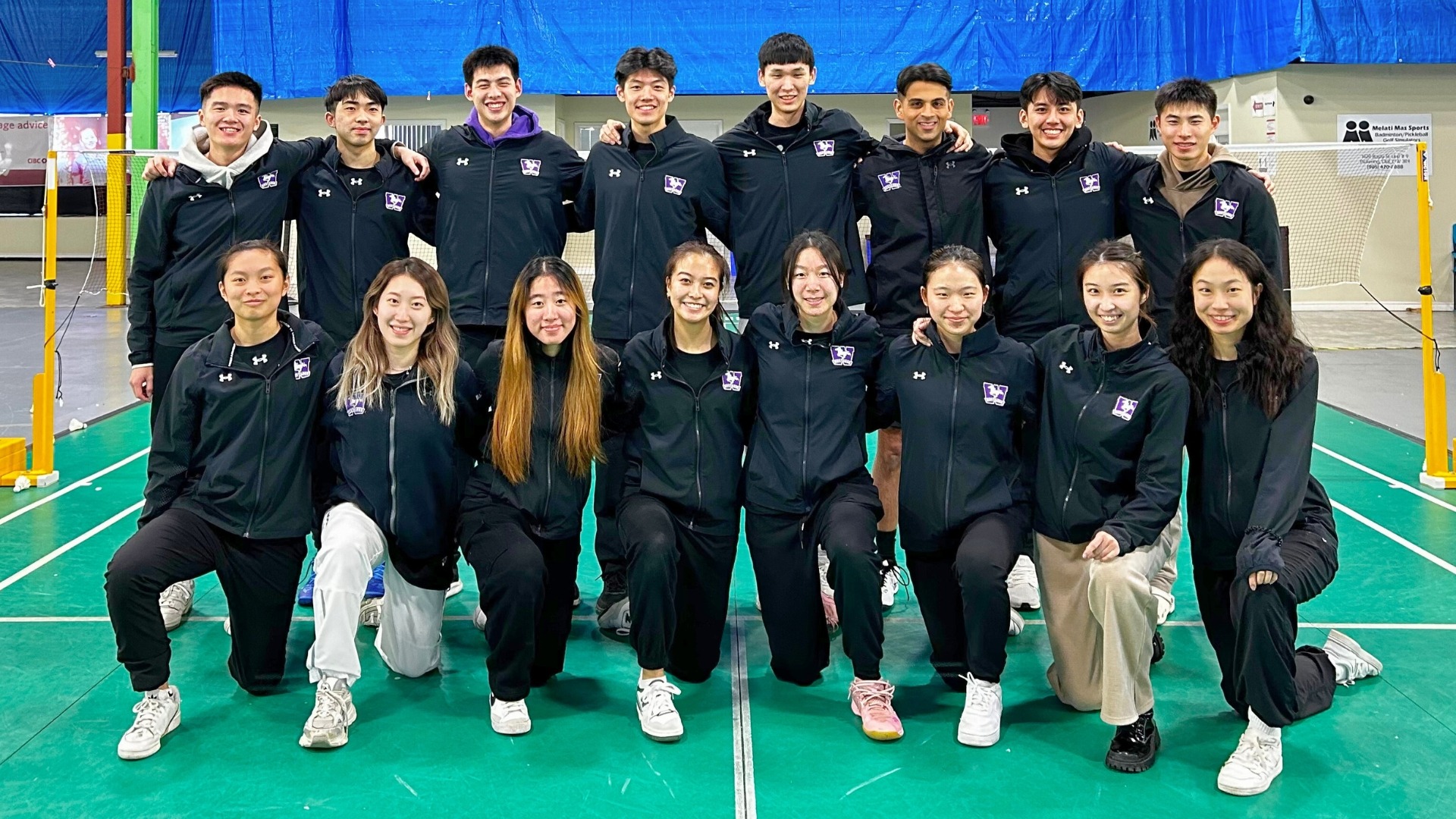 Mustangs Badminton Team at 2024 OUA Championship