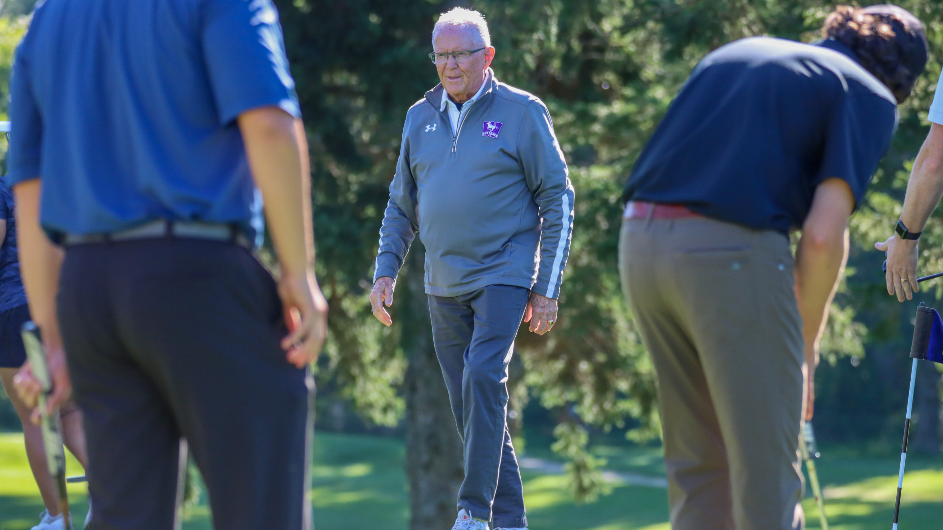 Jim Waite, Mustangs Men's Golf Head Coach on the course