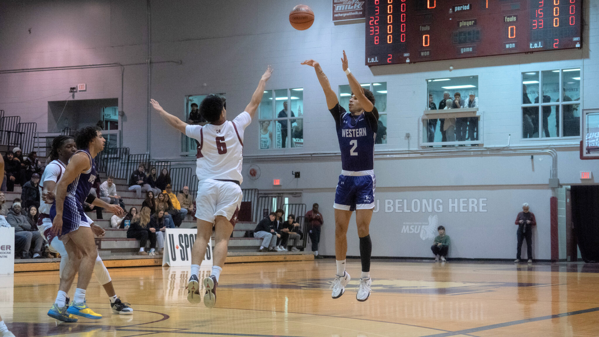 Milan John shoots against McMaster