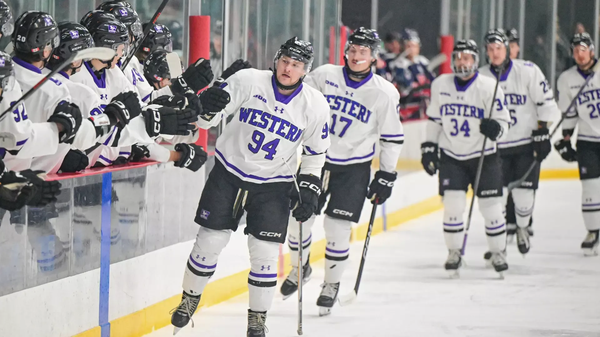 Aidan Prueter celebrates a goal against Brock