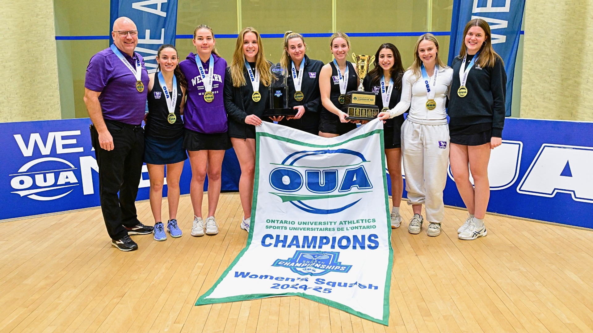  2025 OUA Women's Squash Championship Banner Shot V2