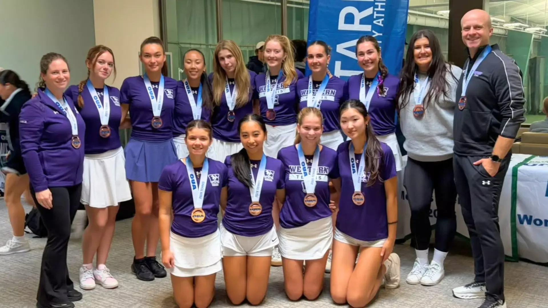 2026 OUA Women's Tennis Bronze Medal Group Shot