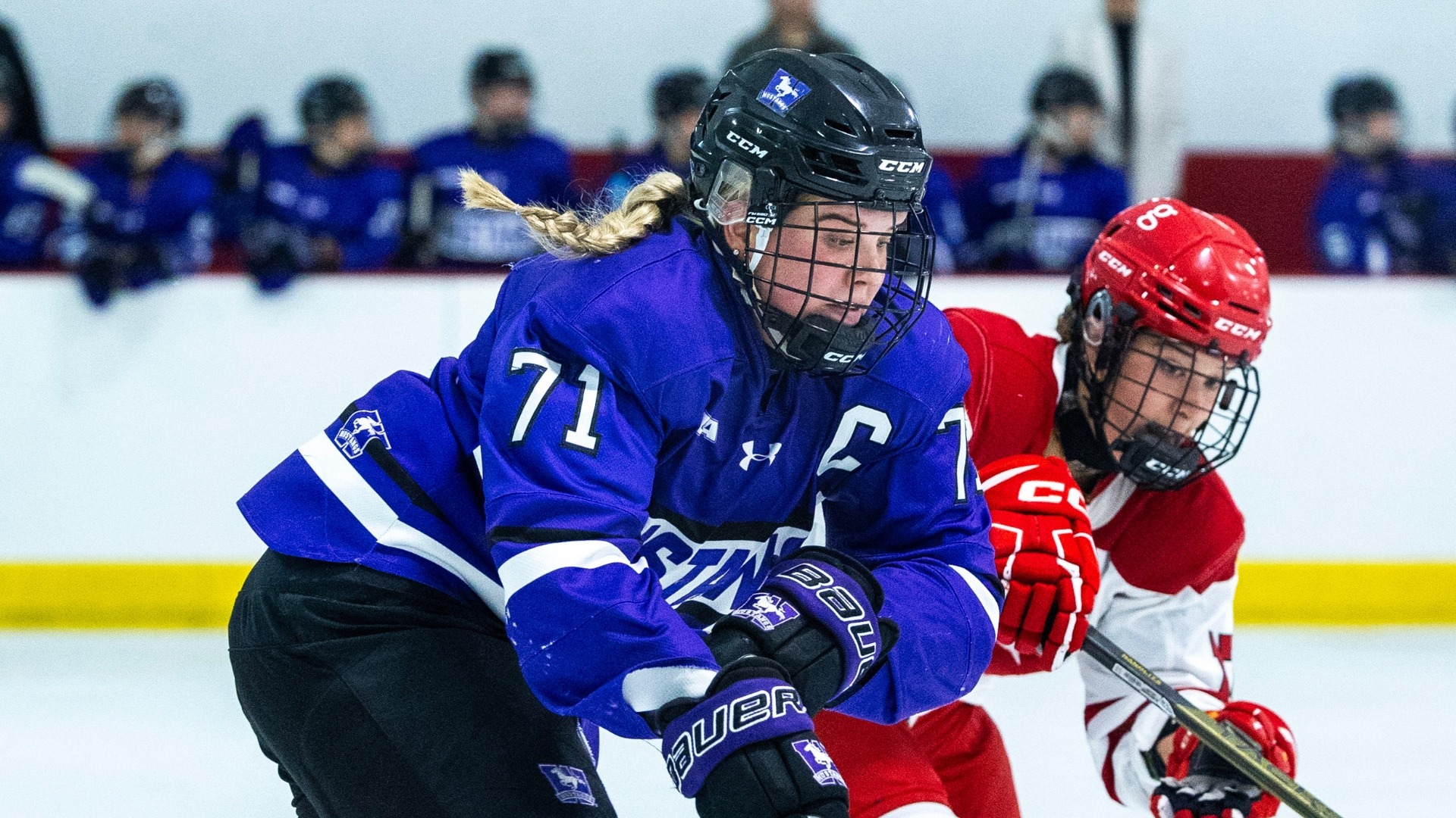 Emma Campbell plays the puck against York - October 16