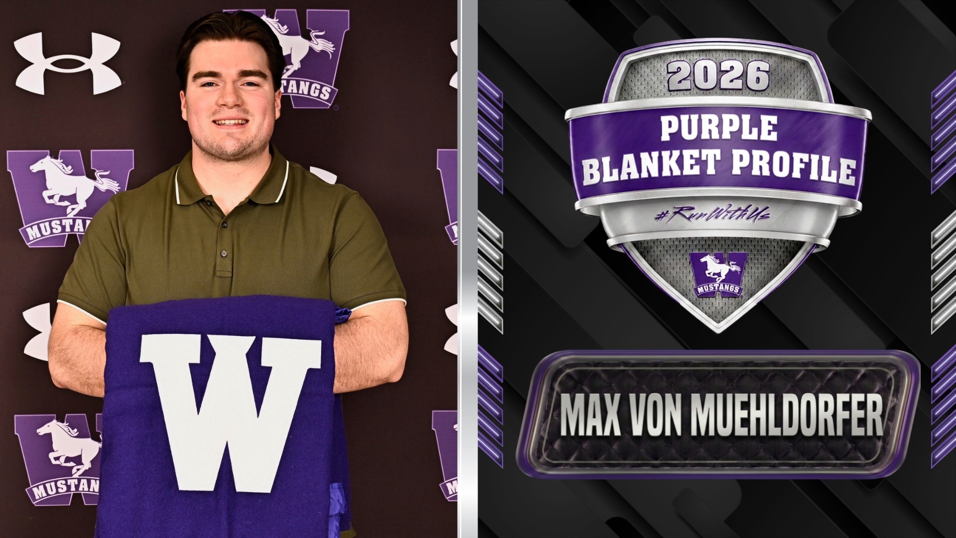 2026 Season of Celebration: Max von Muehldorfer – Football (Purple Blanket Profile)