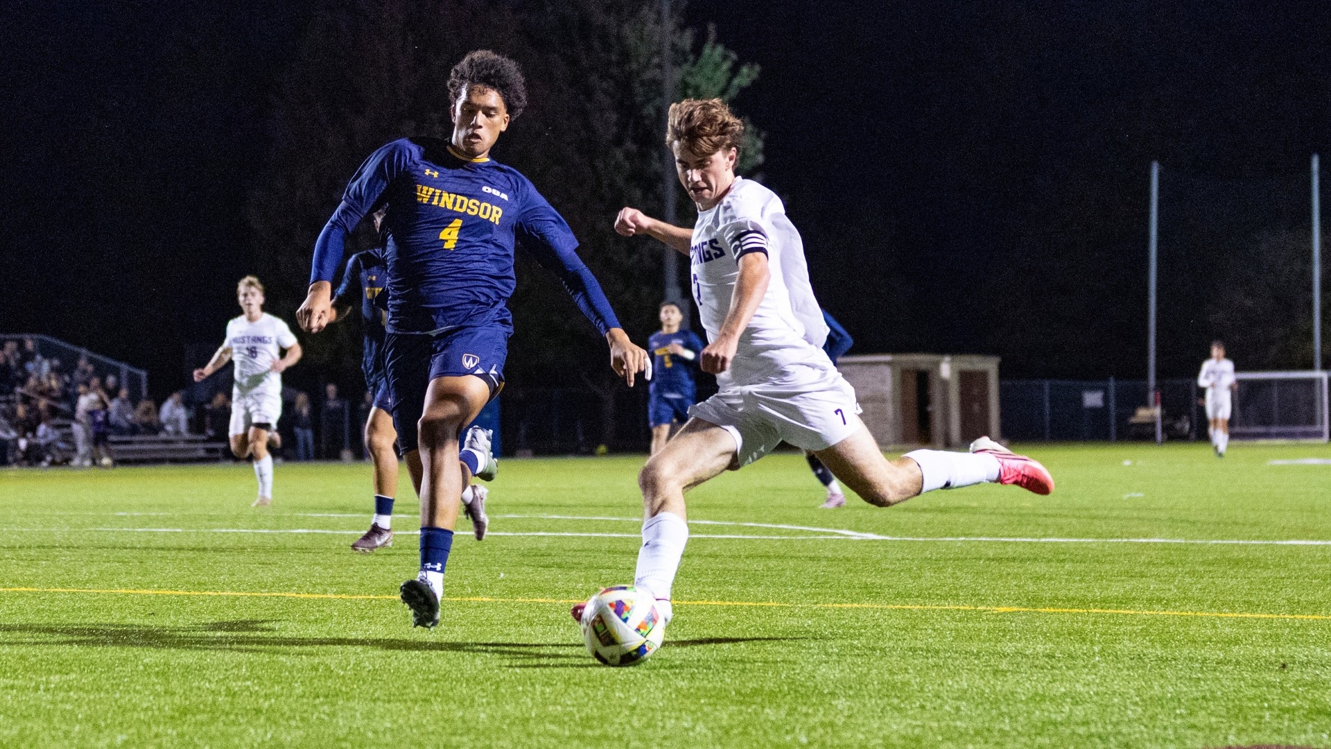 Callum Yuille takes a shot against Windsor
