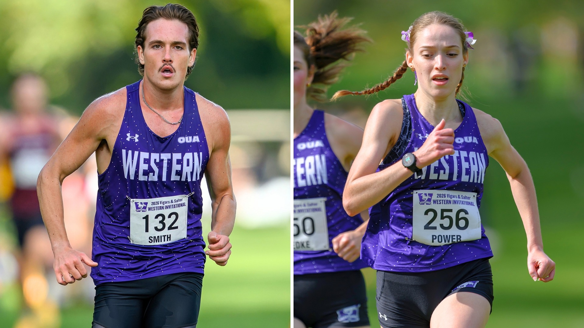 Top two Mustangs finishers from 2026 Vigars & Salter WESTERN INVITATIONAL