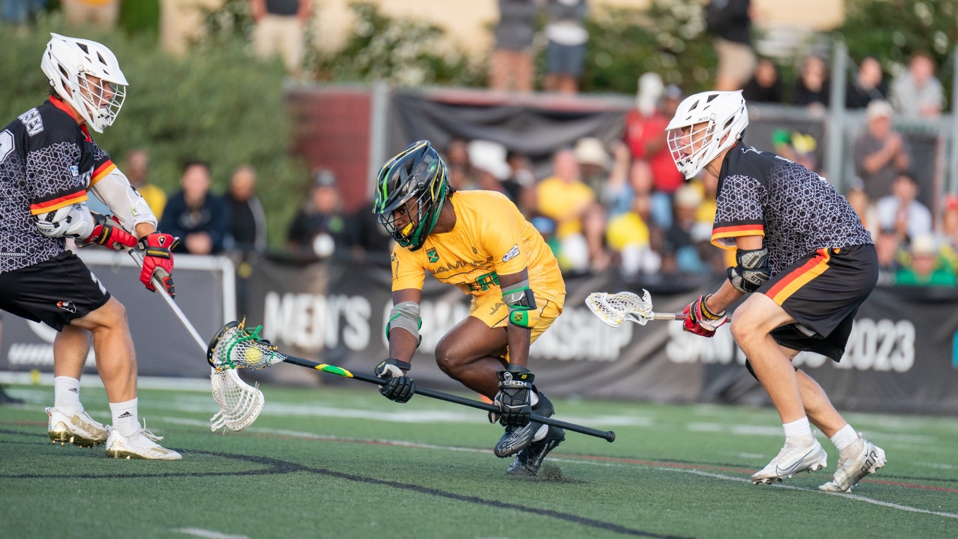 Hawkins competes in World Lacrosse Men's Championship for Jamaica