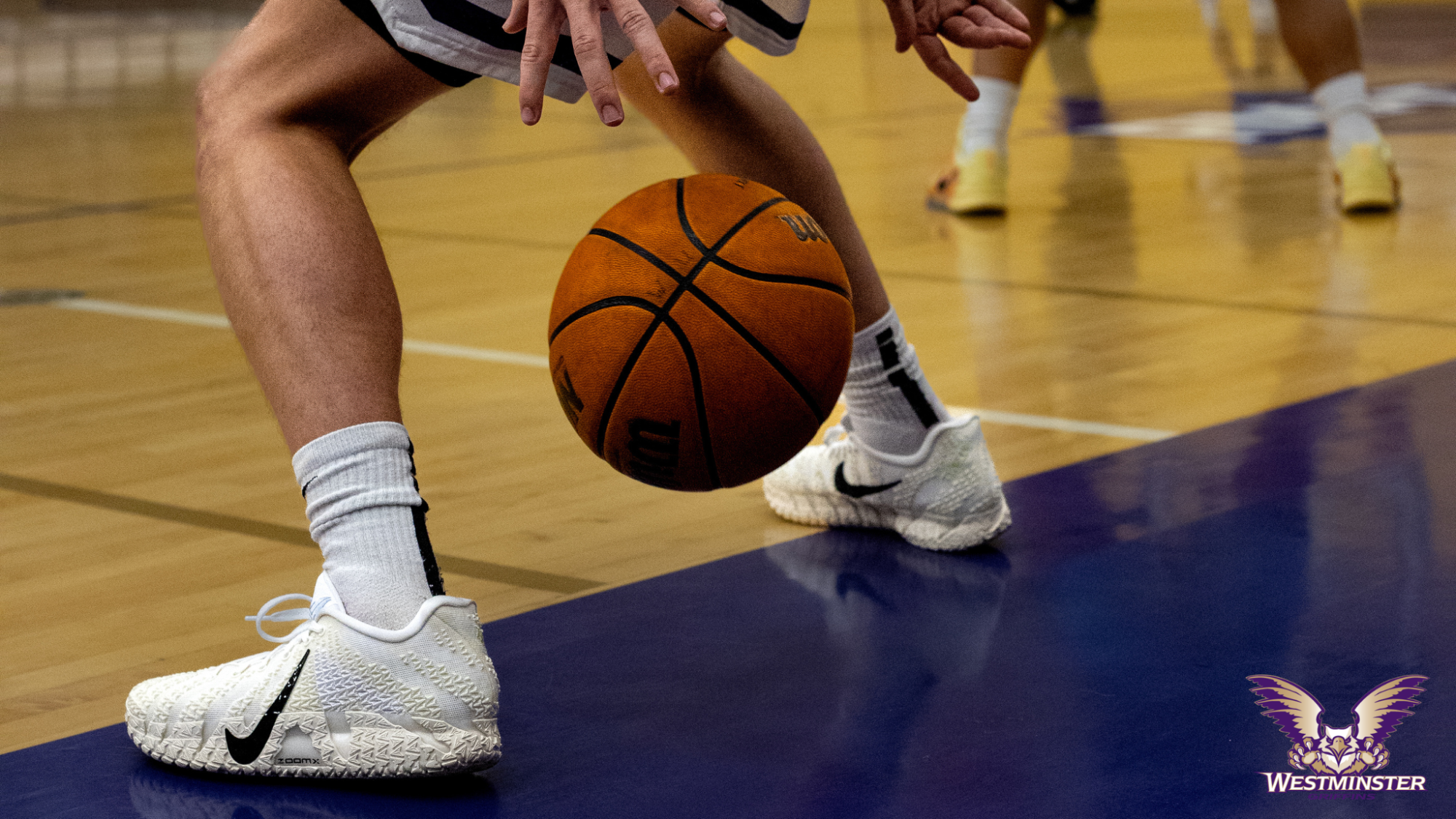 Men's Basketball Player Dribbling
