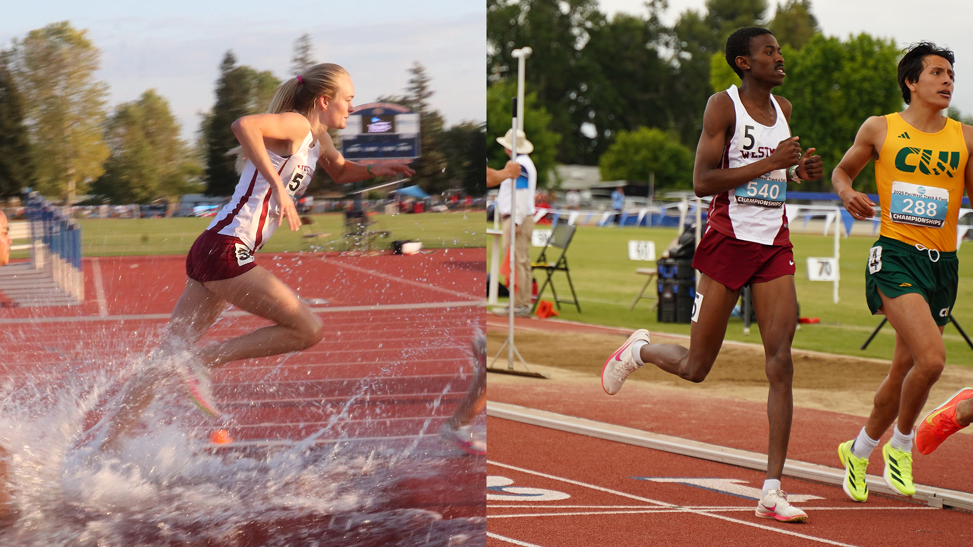 Abigail Hundley (Photo by Natalie Fagen) and Zola Sokhela (Photo courtesy PacWest)