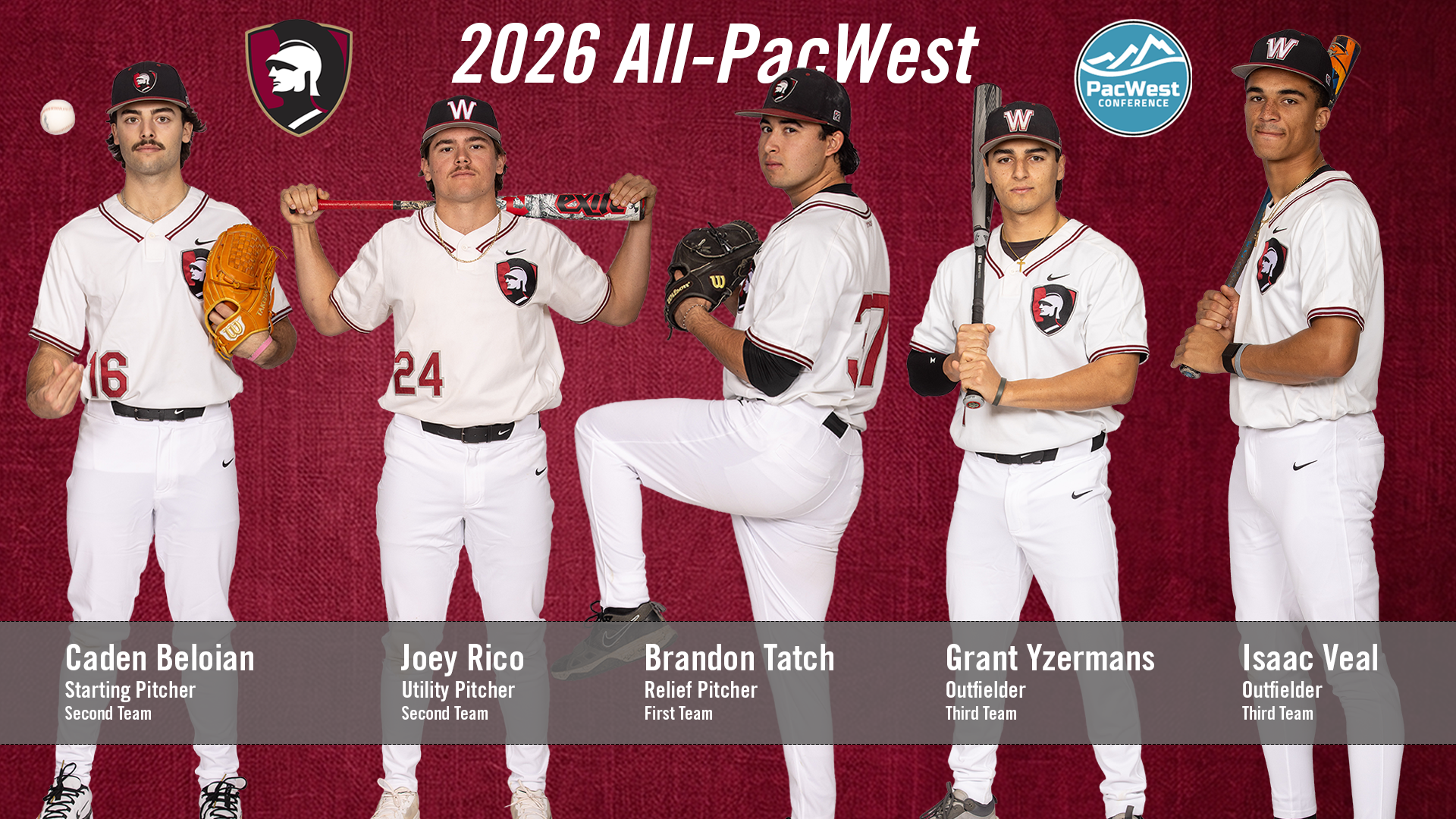 Westmont's All-PacWest Selections