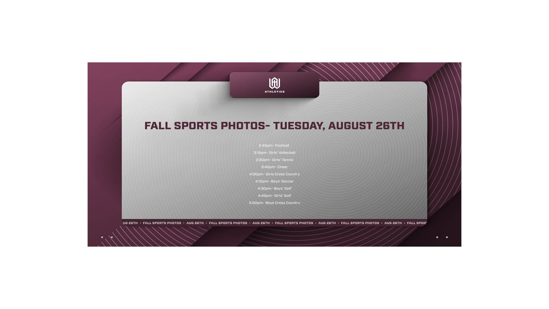 Fall Sports Photos for 2025