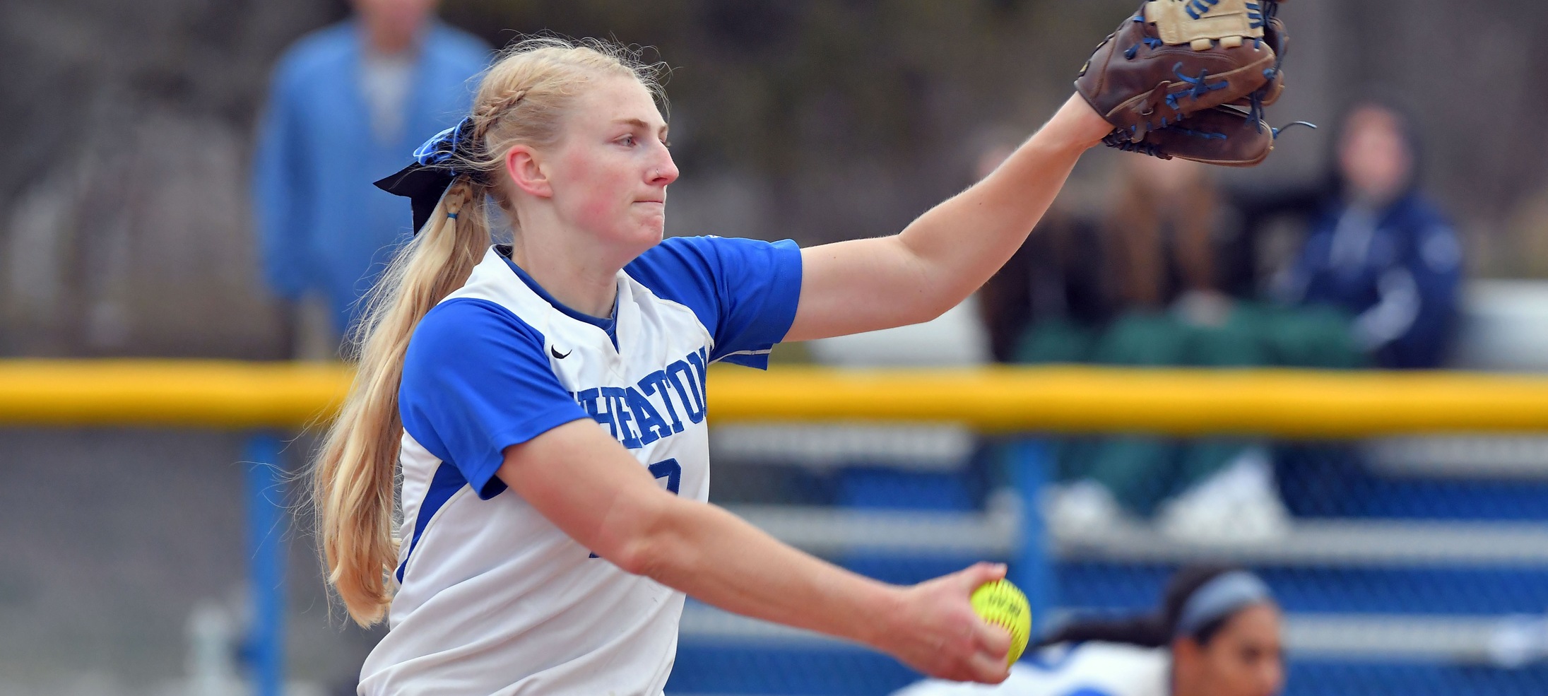 Cox Earns Two Wins as Softball Sweeps Salve Regina Wheaton College (MA)
