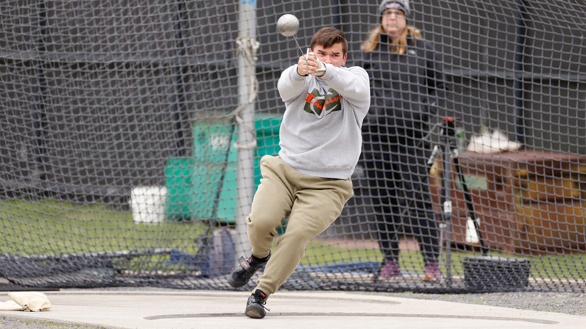 Monfredo Breaks School Mark in Hammer Throw to Place Fourth at NEWMAC Championship to Lead Men's