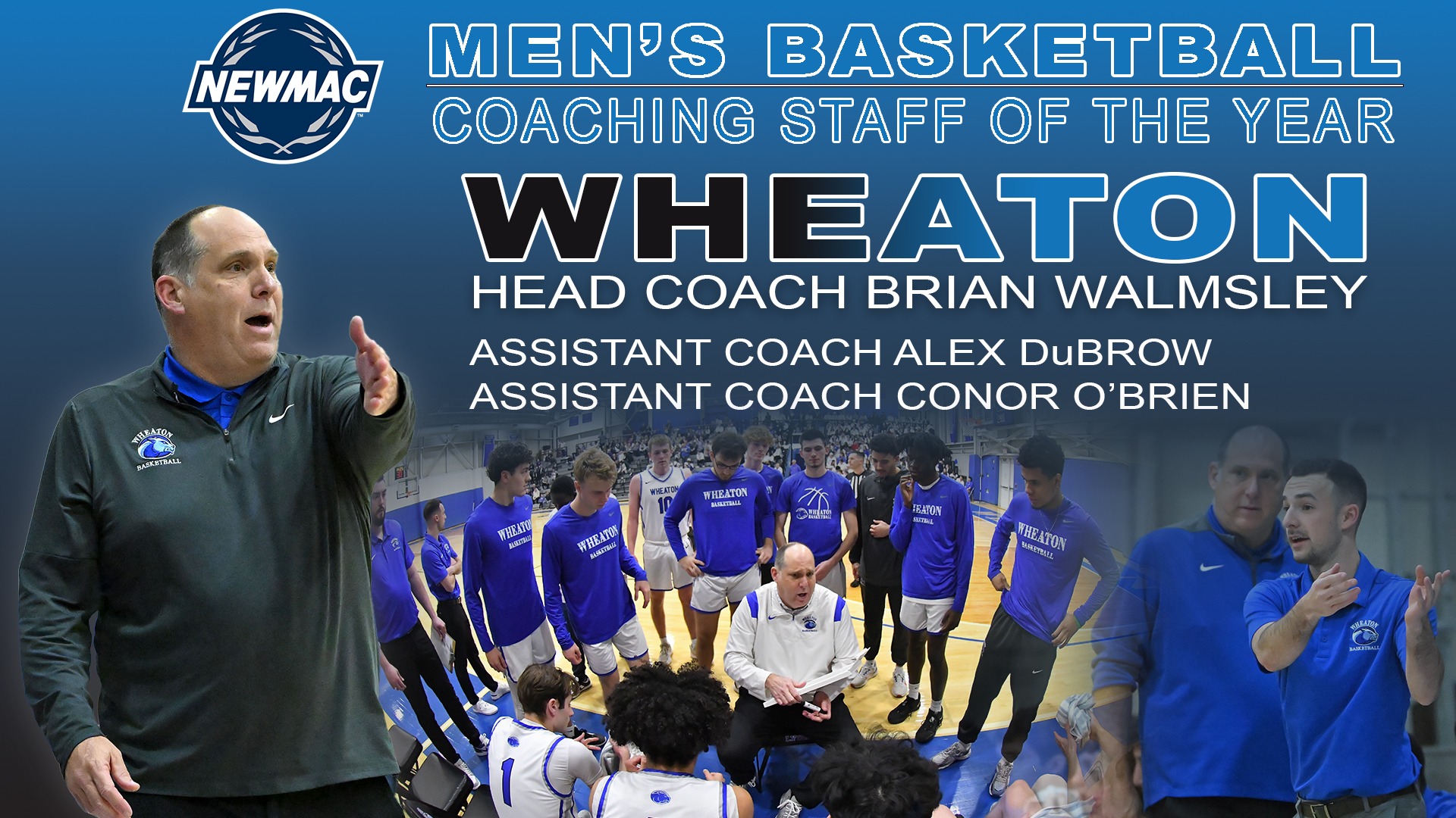 Men’s Basketball Named NEWMAC Men’s Basketball Coaching Staff of the