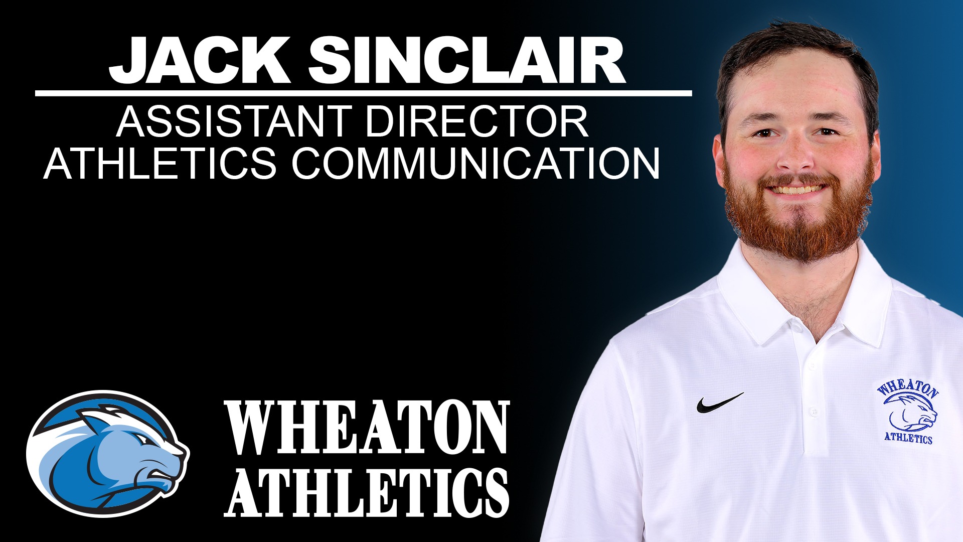 Sinclair, Jack Assistant Director Athletics Communication graphic