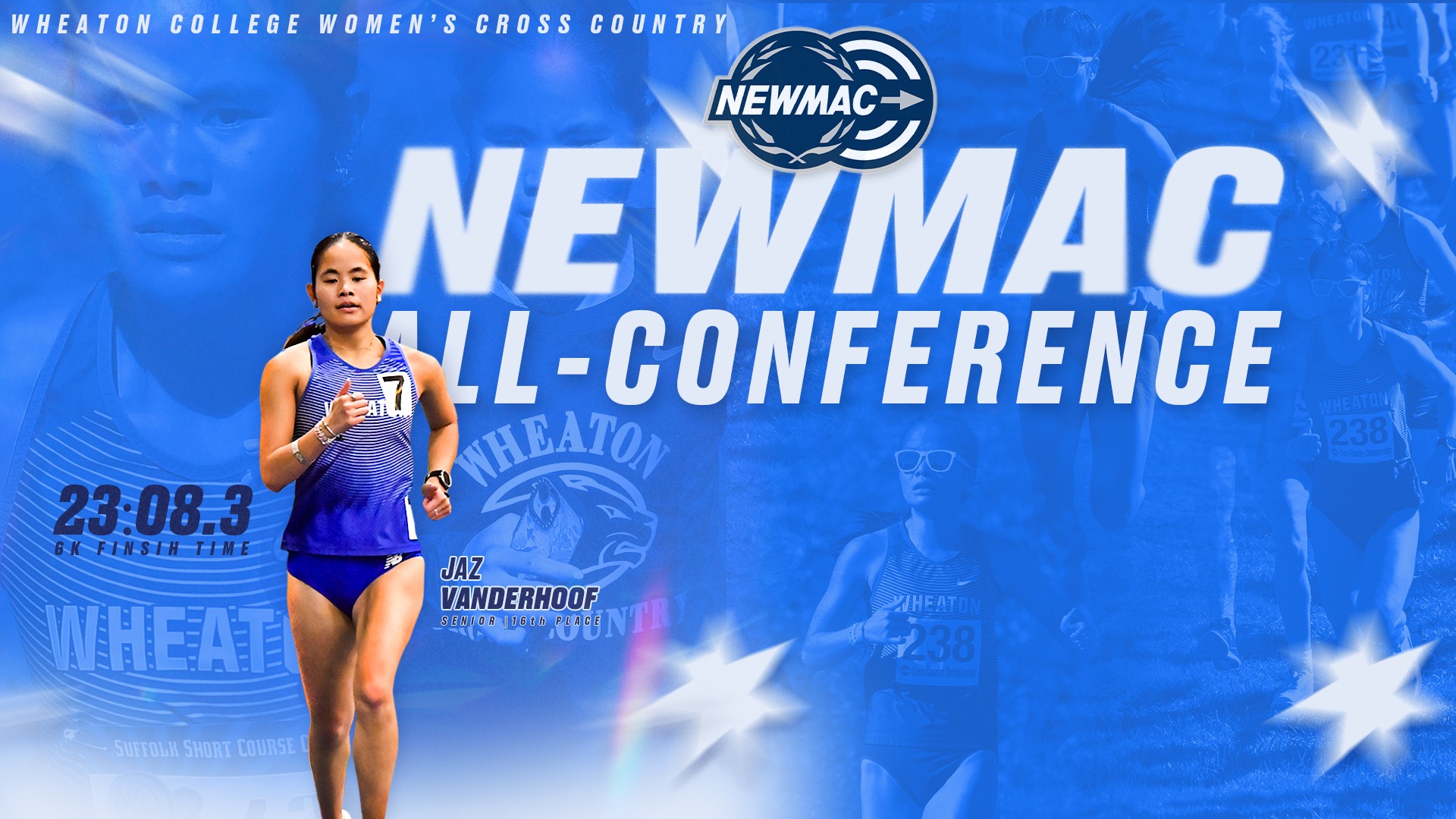  Vanderhoof, Jaz 2025 NEWMAC Women's Cross Country All-Conference graphic