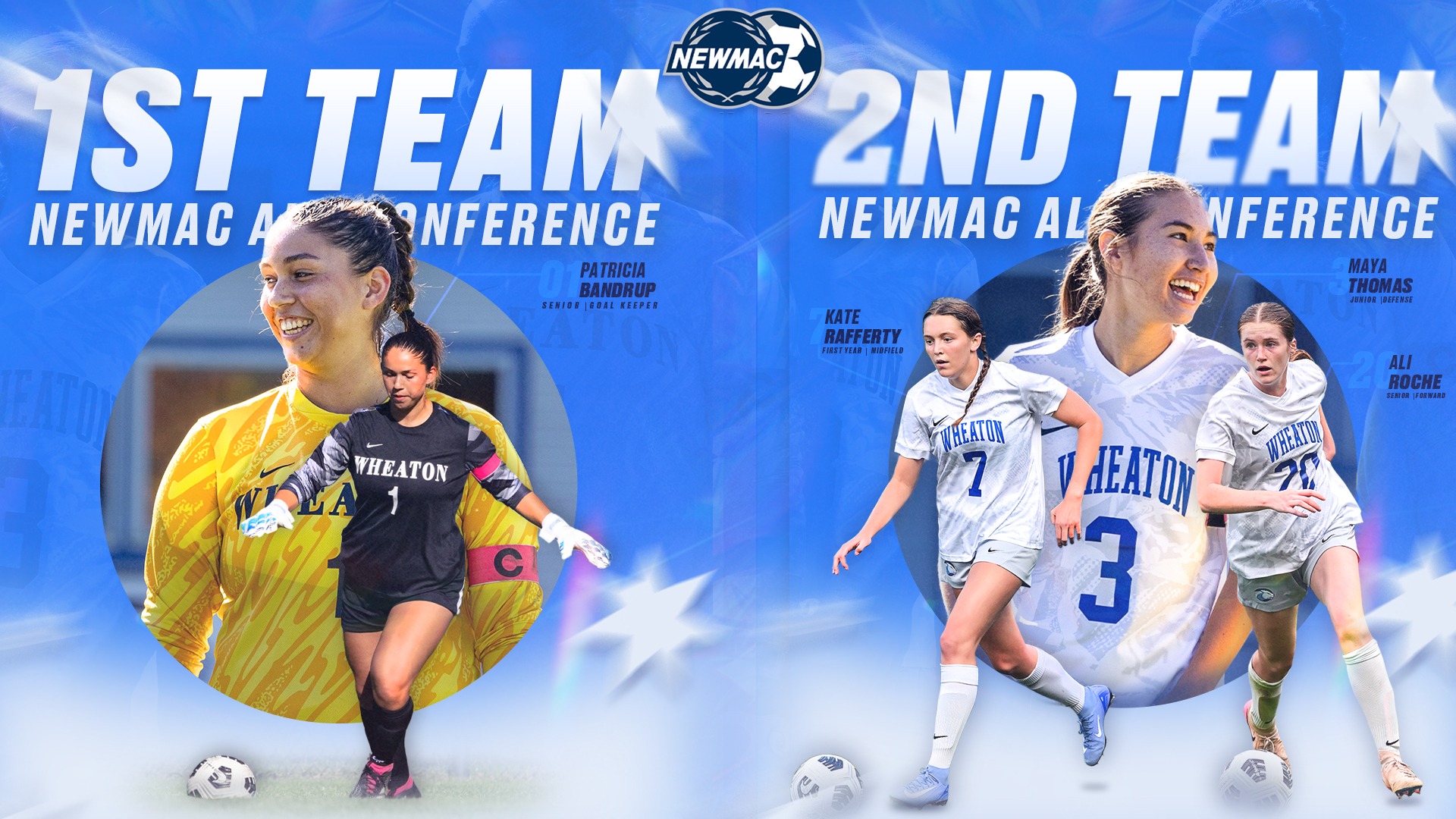 2025 NEWMAC Women's Soccer All-Conference graphic