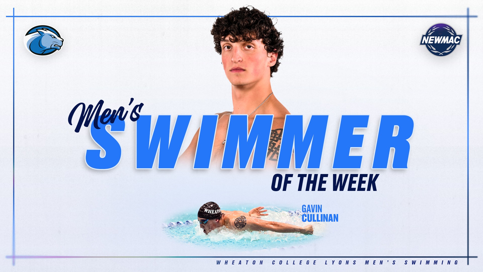 Cullinan, Gavin NEWMAC Swimmer of the Week graphic 112425