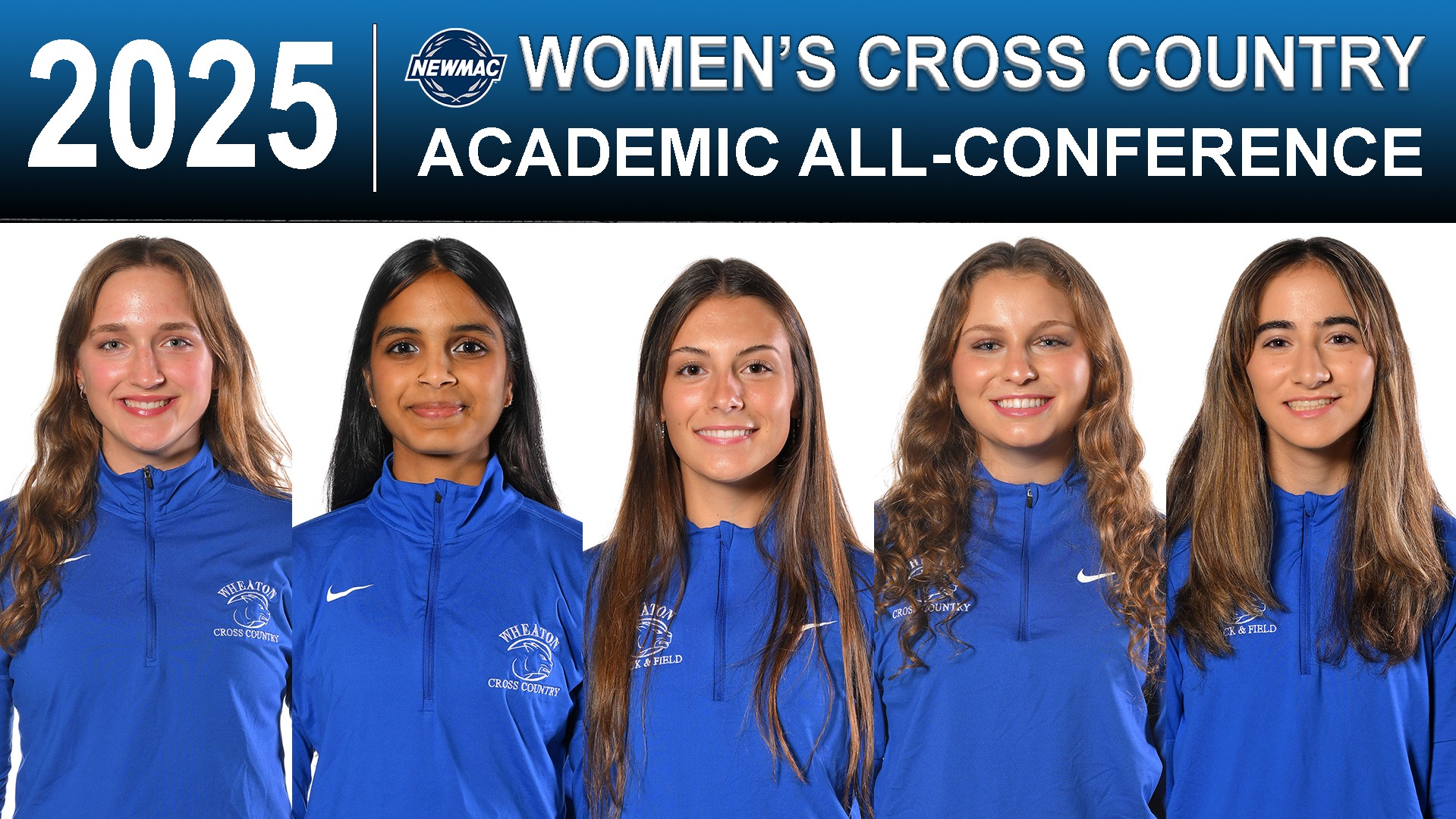 2025 NEWMAC Women's Cross Country Academic All-Conference graphic